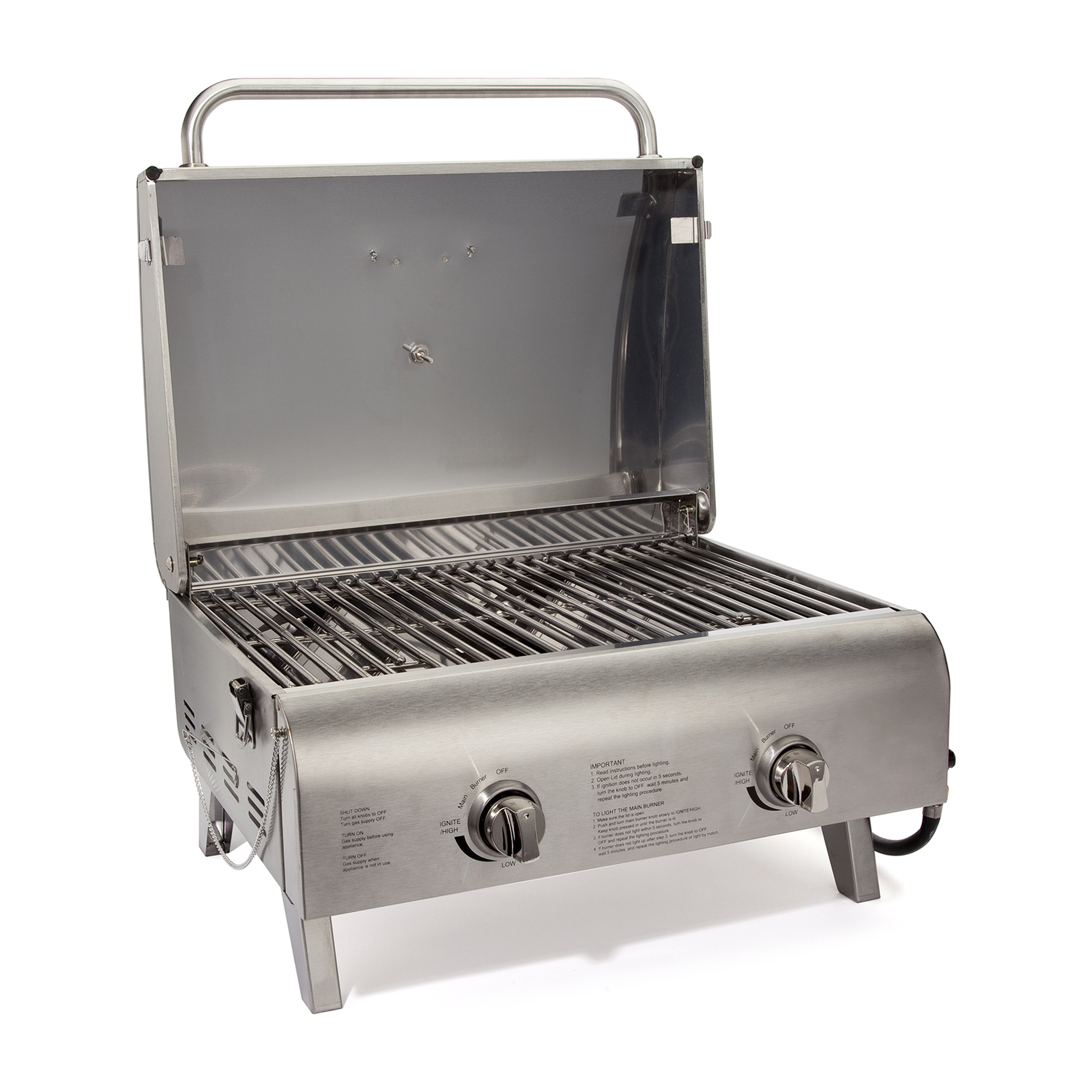 Cuisinart® Outdoors Chef's Style Stainless Tabletop Grill 5