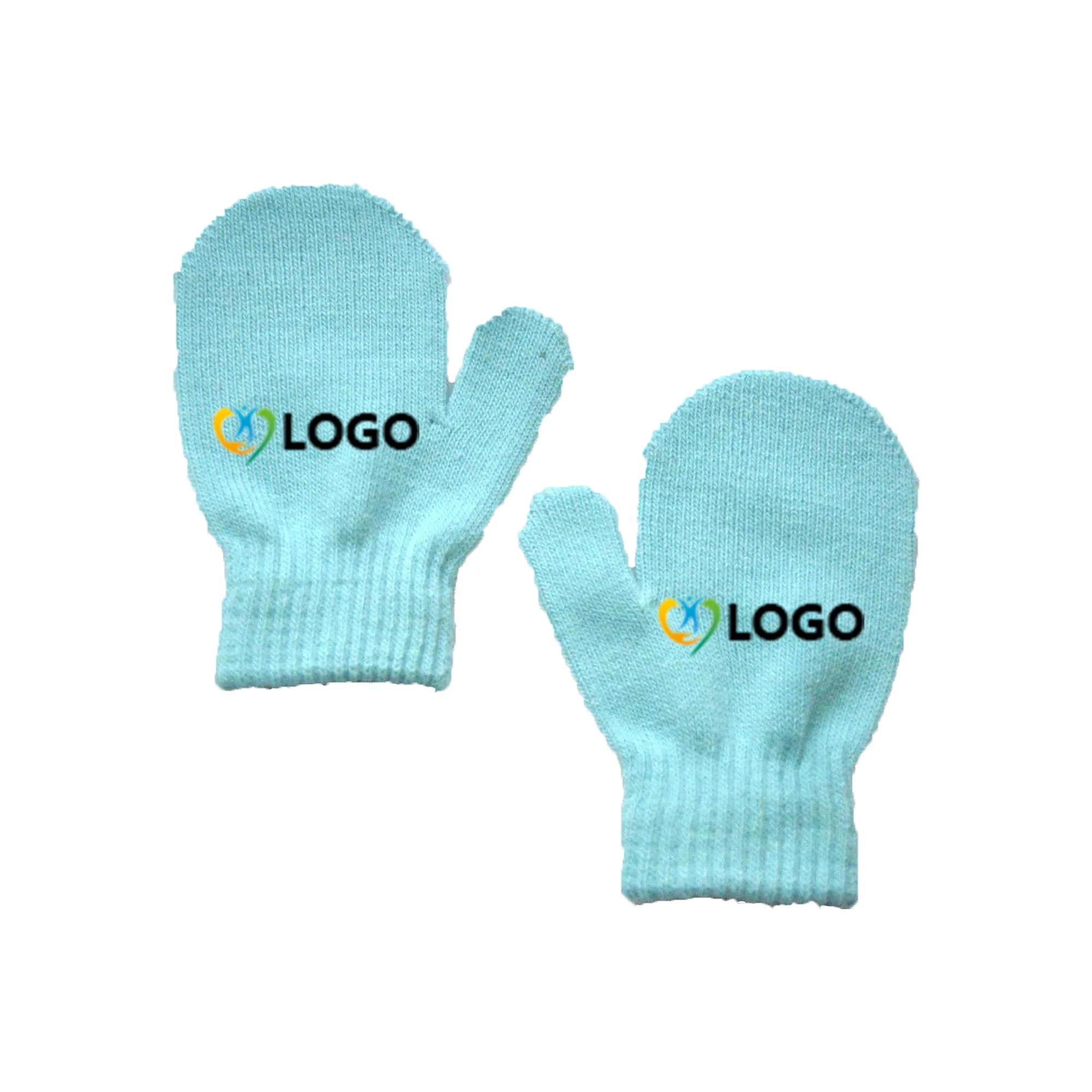MOQ50 Winter Baby Knitted Mittens 5