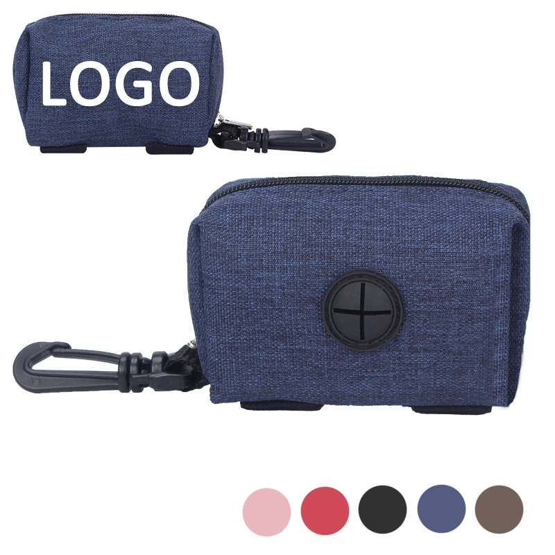 Custom Dog Poop Waste Bag Holder & Attached Zipper Dispenser 3