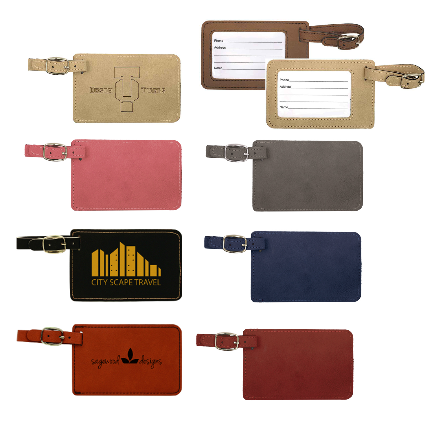 Leatherette Luggage Tag 3