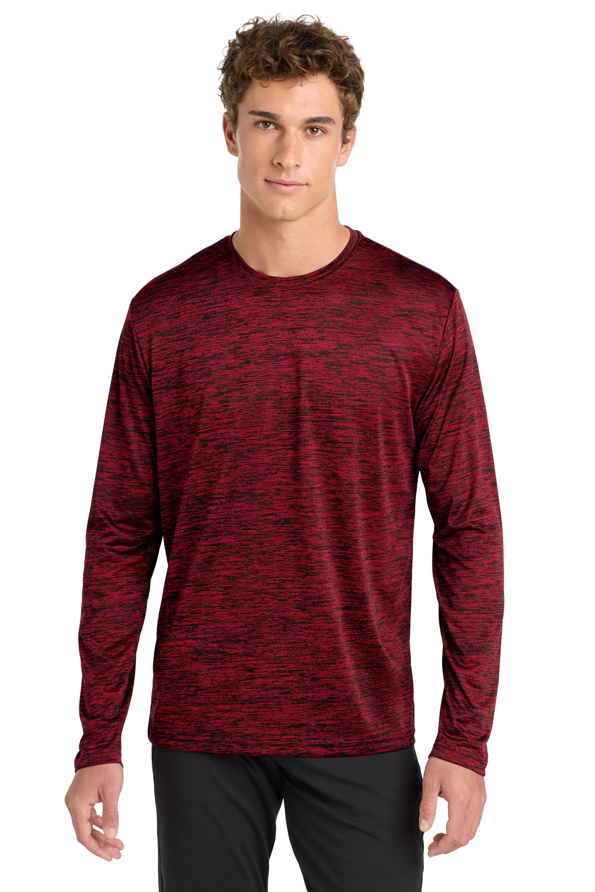 Sport-Tek PosiCharge Long Sleeve Electric Heather Tee. ST390LS 21