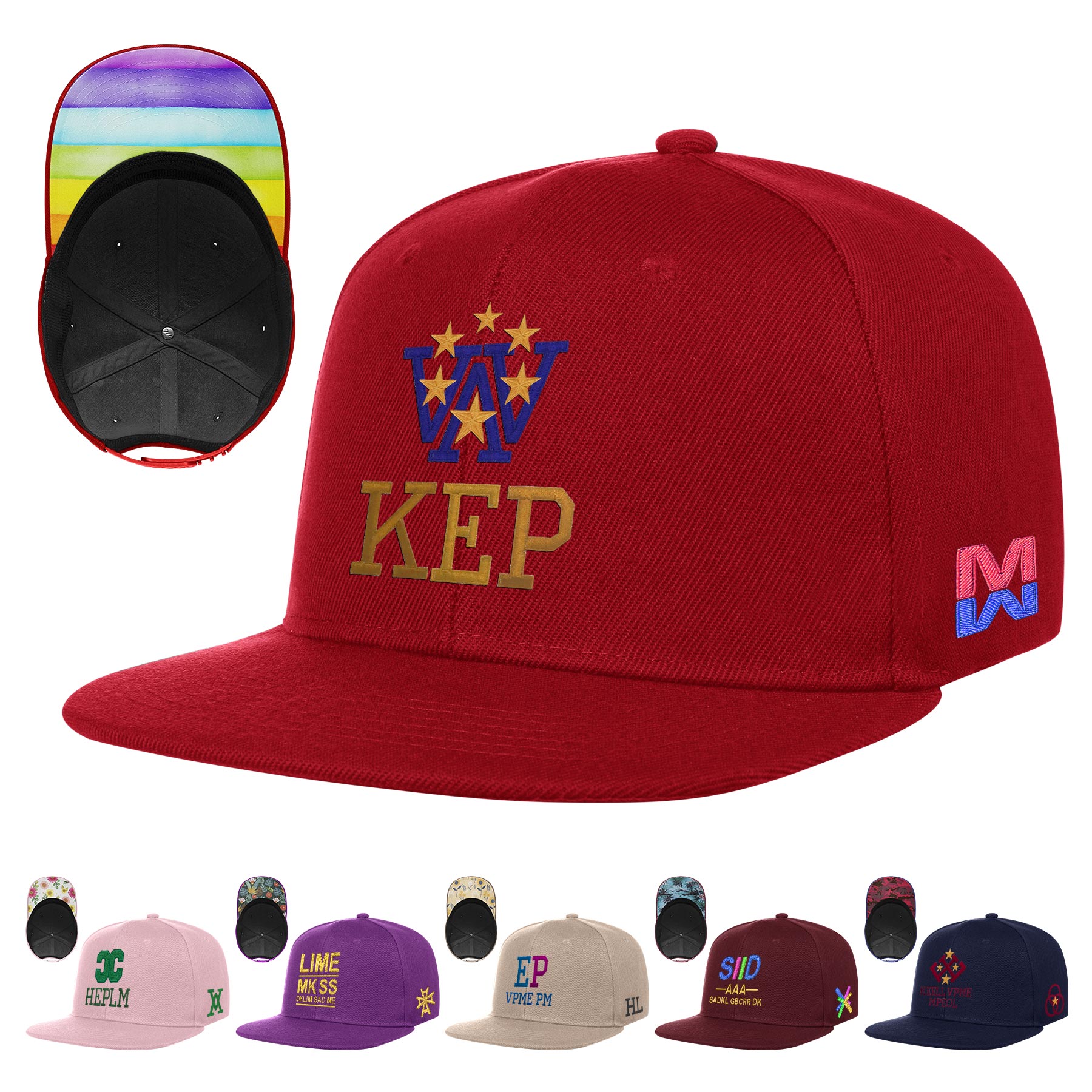 6 Panels Baseball Caps 2