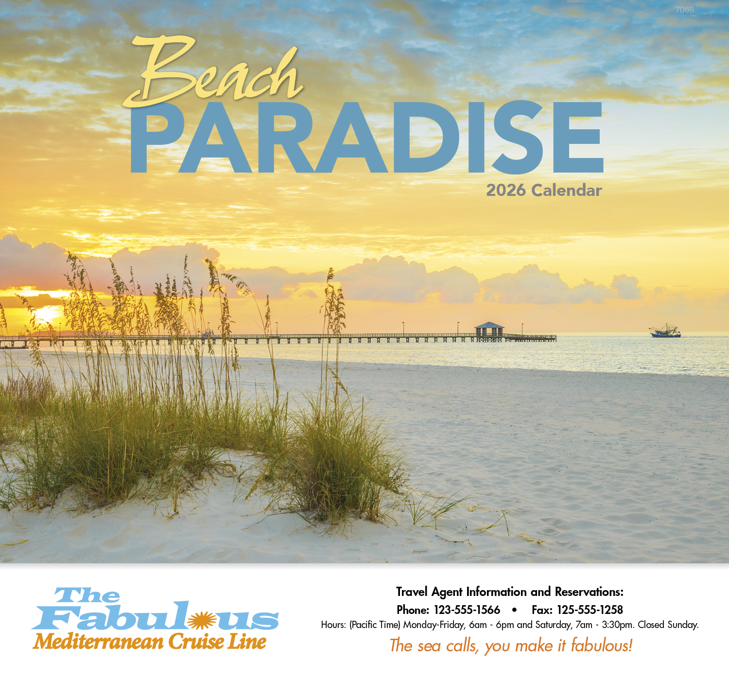 Good Value™ Beach Paradise - Stapled Calendar 7