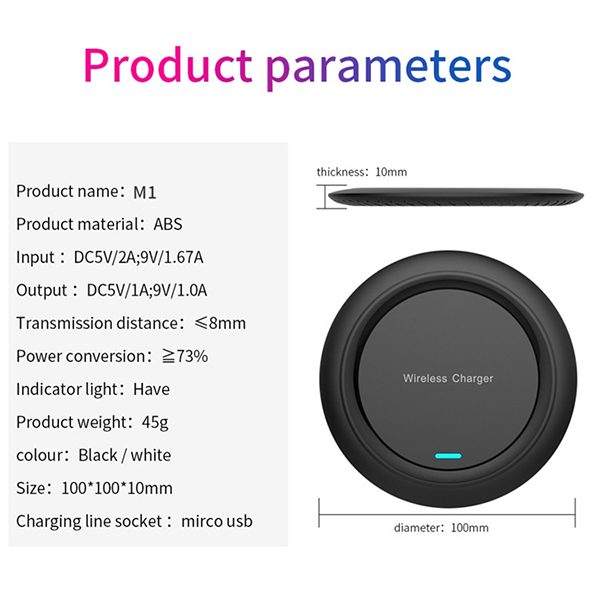 Qi-Certified 10W Max Fast Wireless Charging Pad 3