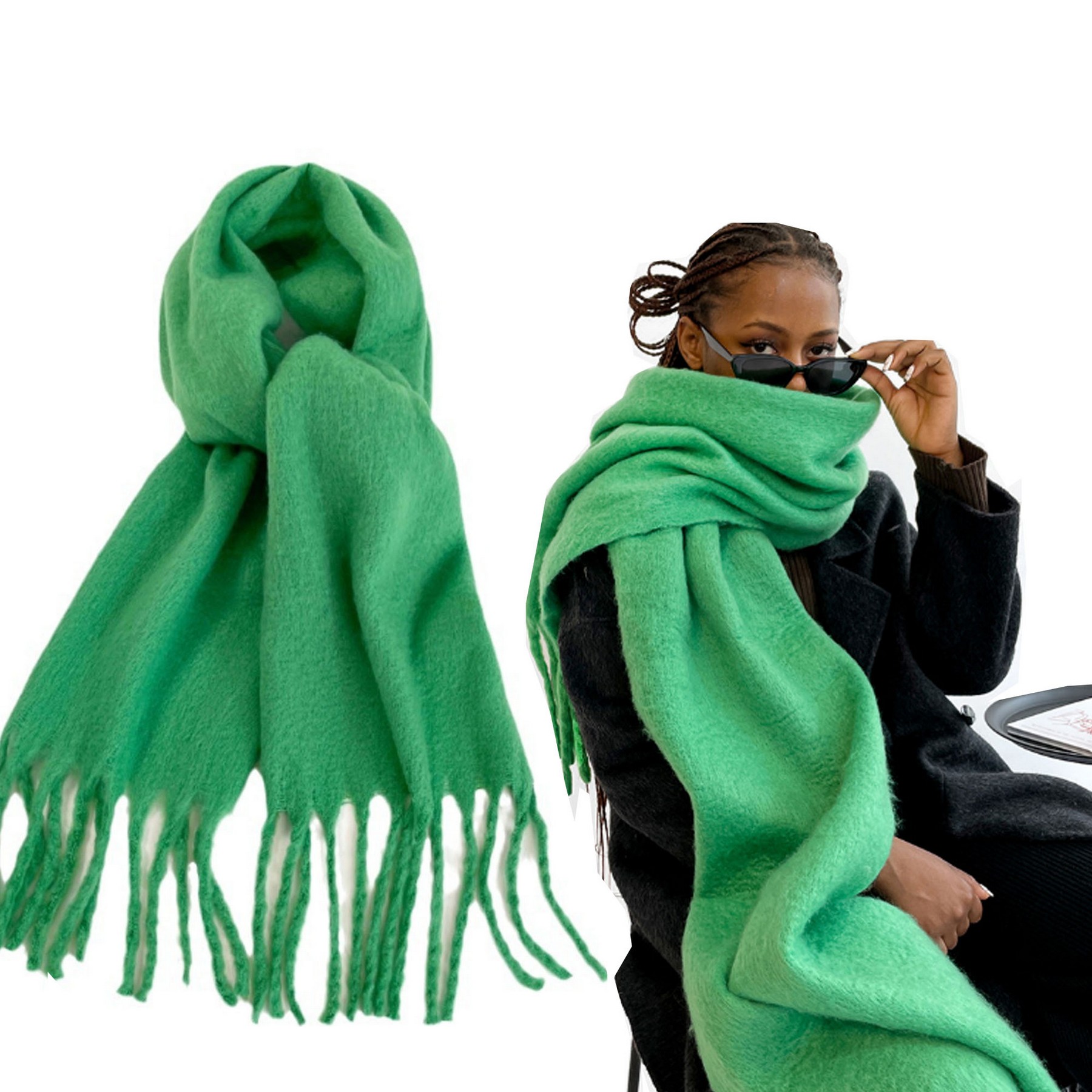 Women Cashmere Feel Scarf 3