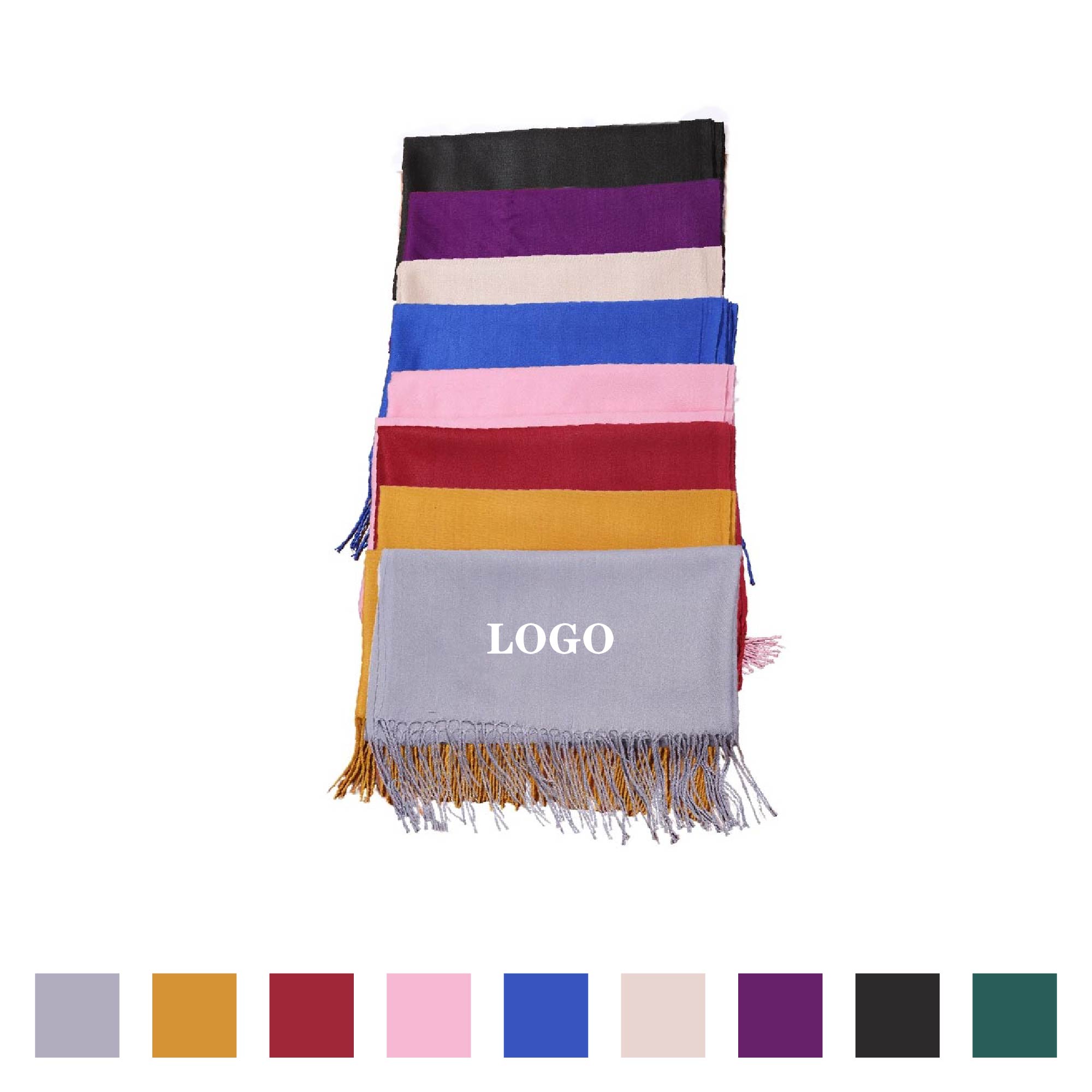 MOQ 5 pcs Autumn Winter Tassel Shawl 2