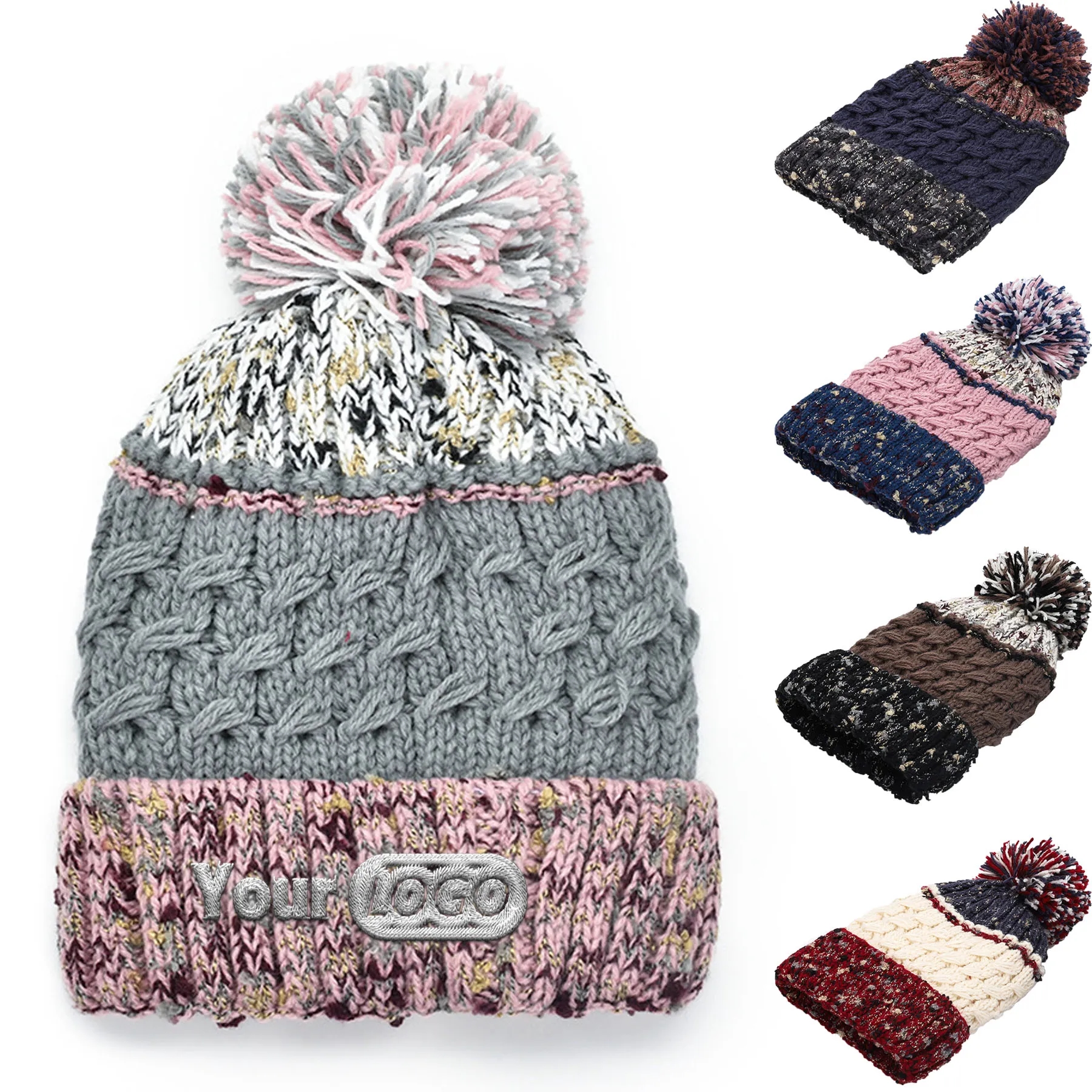 Colorblock Knitted Beanie 4