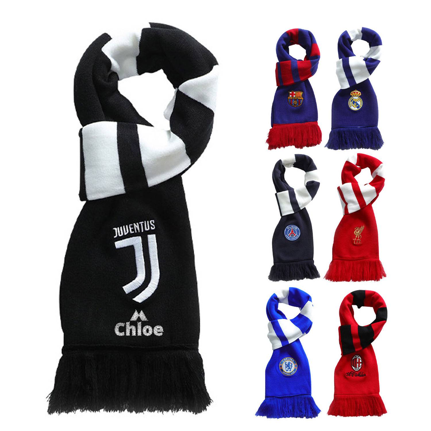 Knitted scarf club winter warm 1