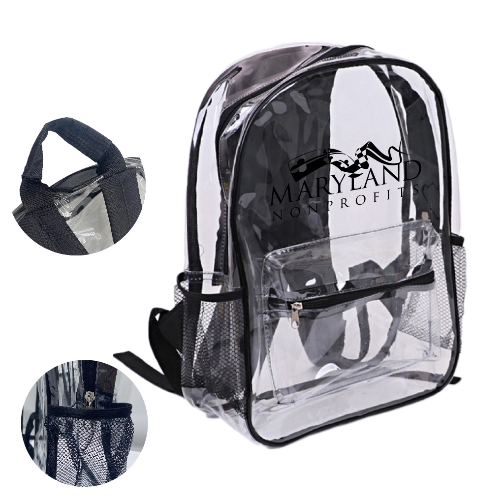 Improved Transparent Zipper Backpack 1