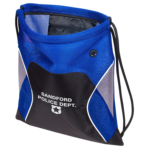 Jumbo Globetrotter Mesh Fabric Drawstring Bag 16