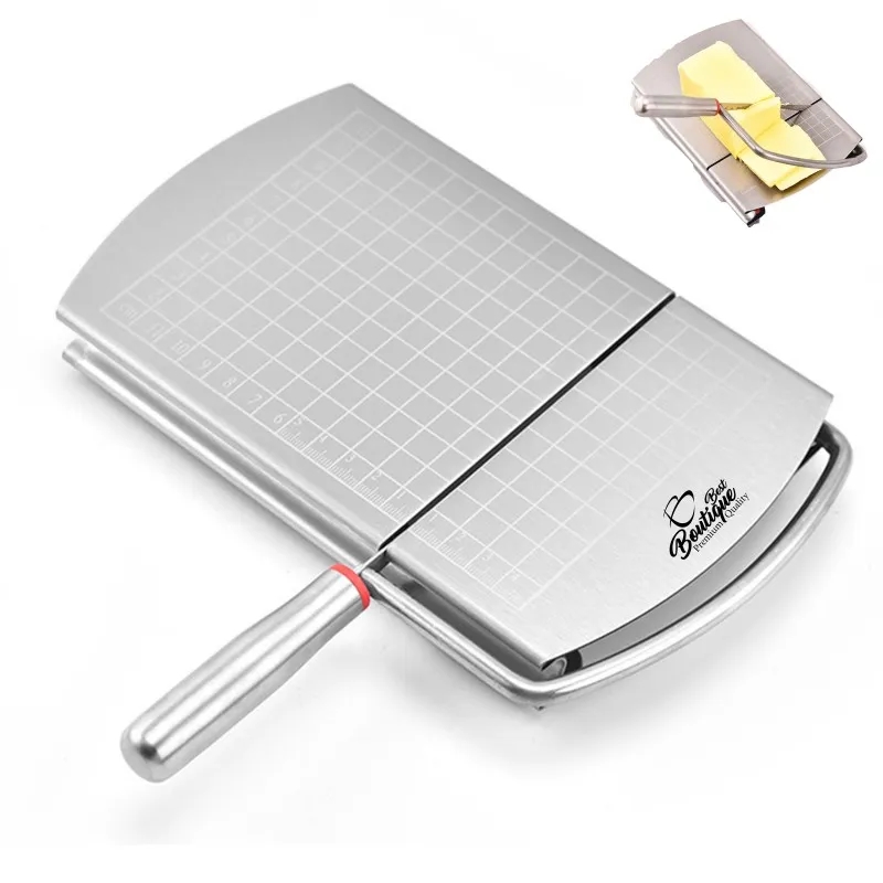 Stainless Steel Cheese Cutter Slicer Cutting Board with Wire 3