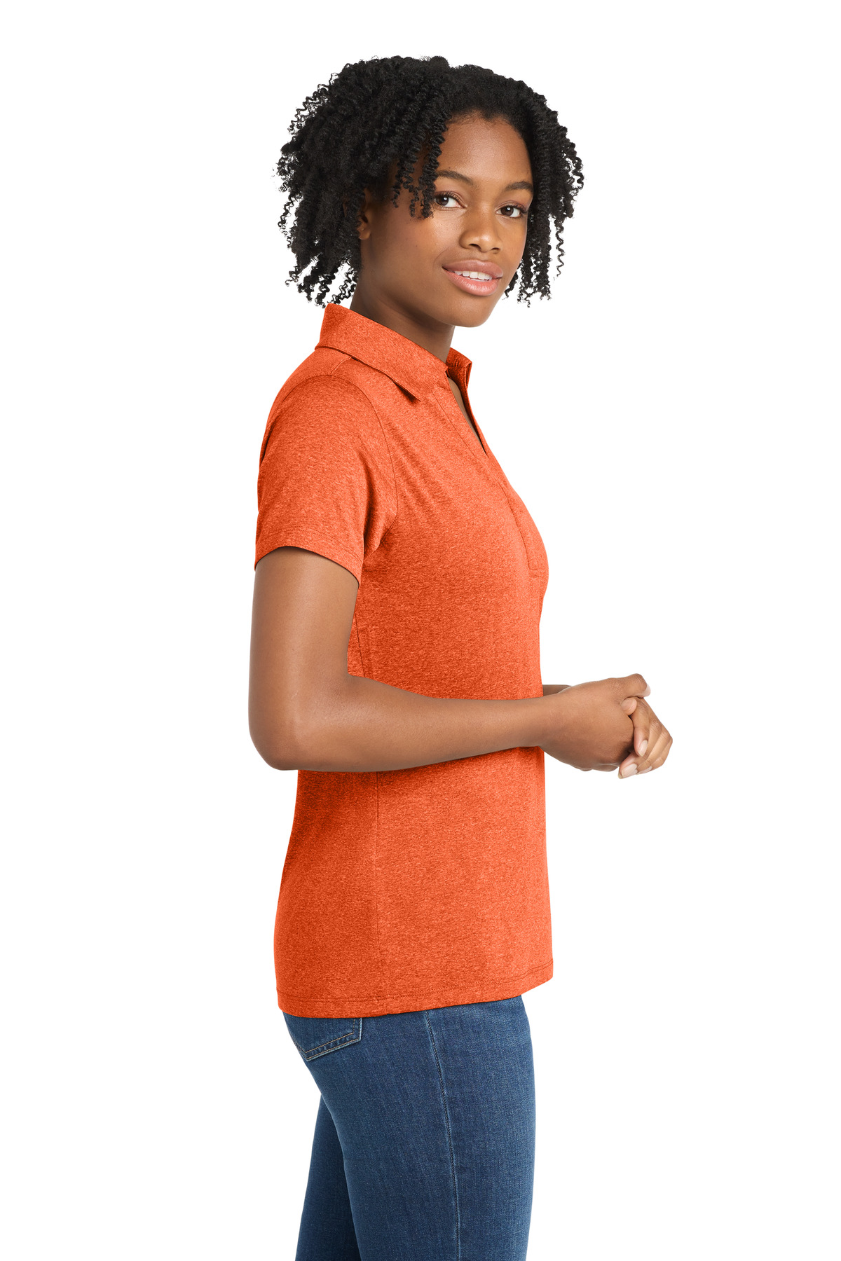 Sport-Tek® Ladies' Heather Contender™ Polo 5