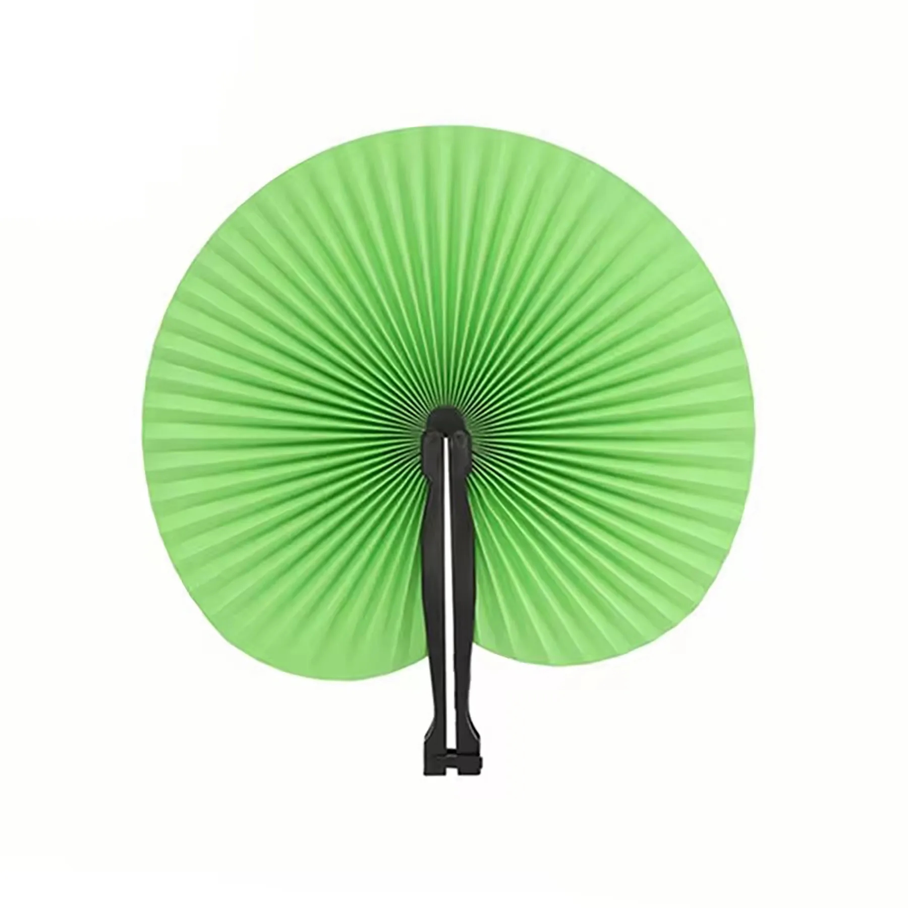 Paper Hand Fans Round Colorful 11