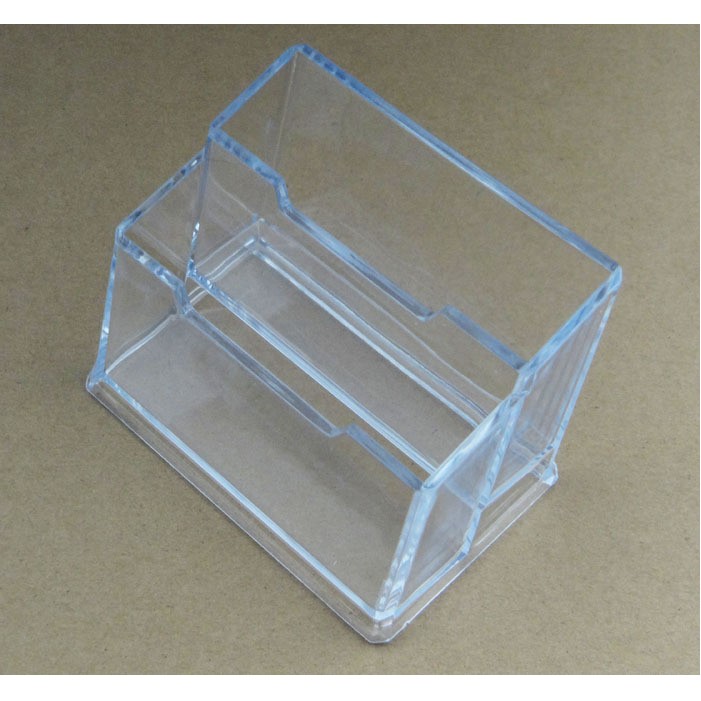 2 Tier Premium Acrylic Clear Business Card Holder 2