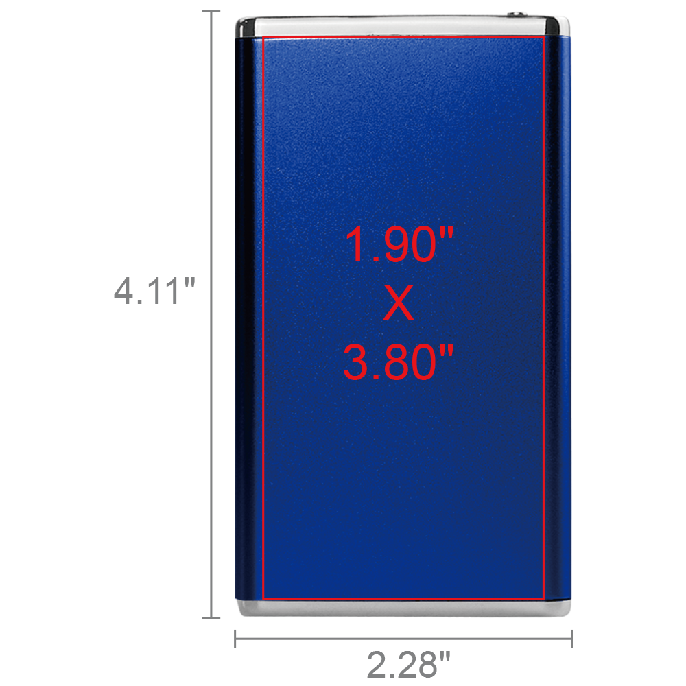 Winnemac Sleek Metallic Slim 3000mAh Power Bank 12