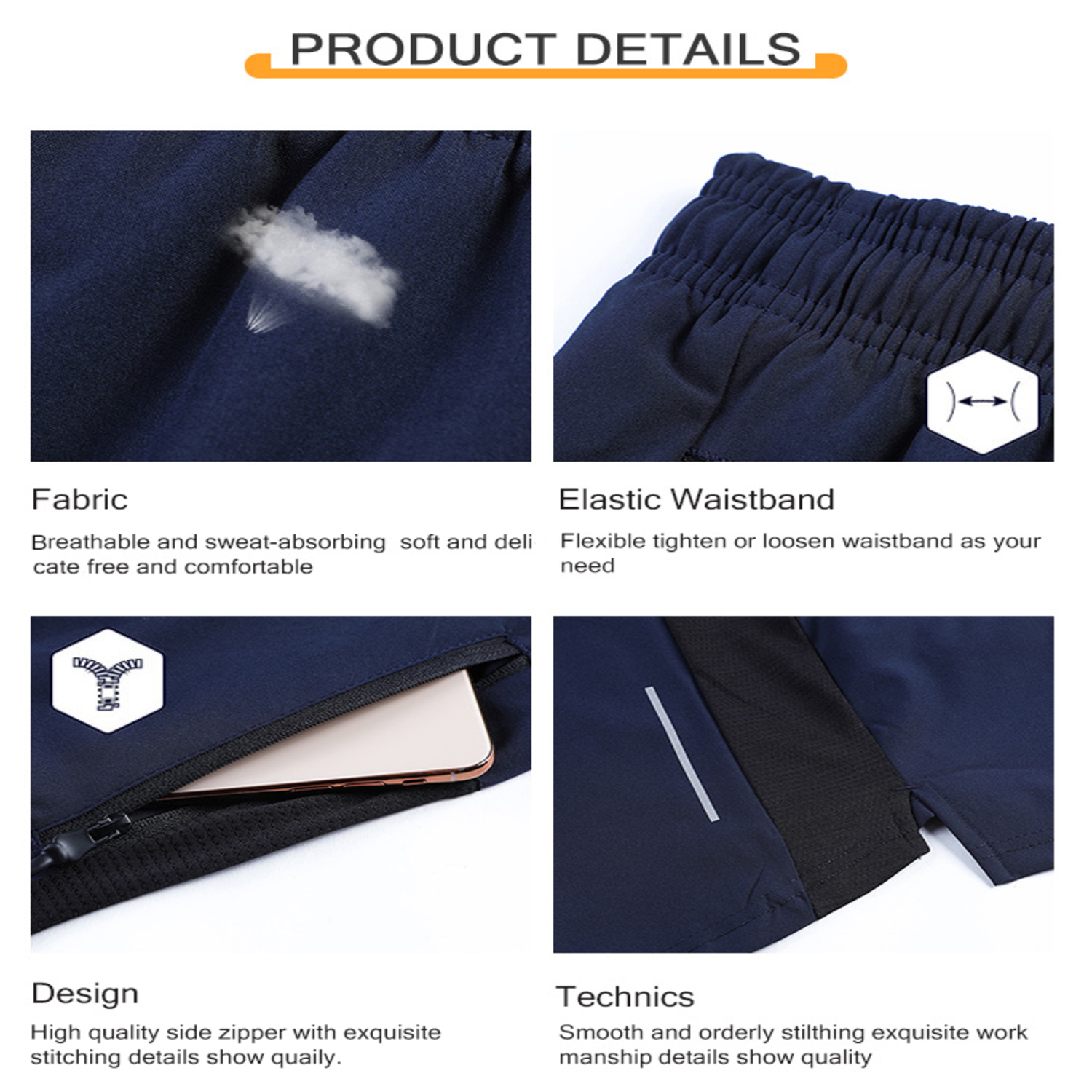 Men's Running Shorts - Stock Style 6 2