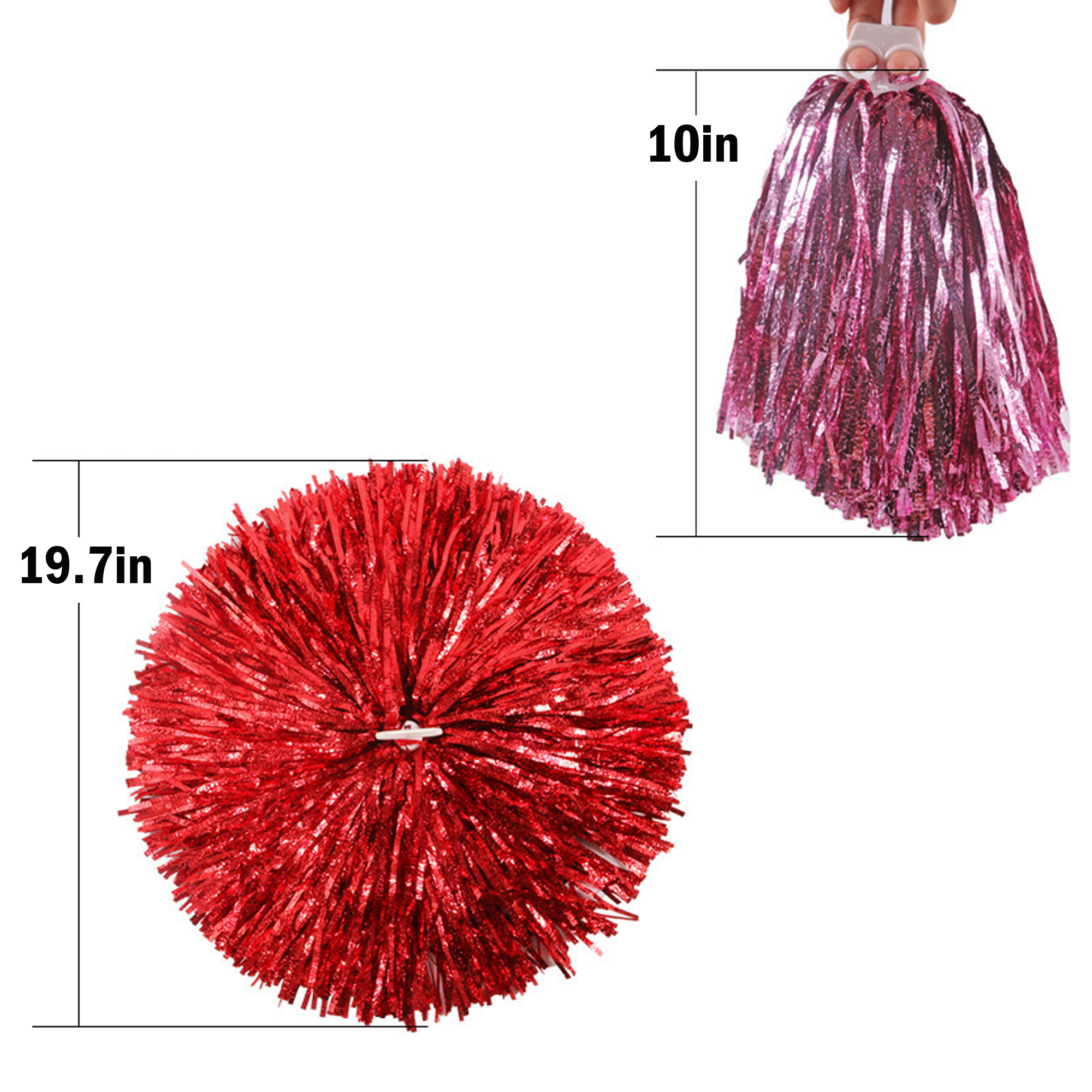 Shiny Pom-Pom with Comfortable Ring Handle 1
