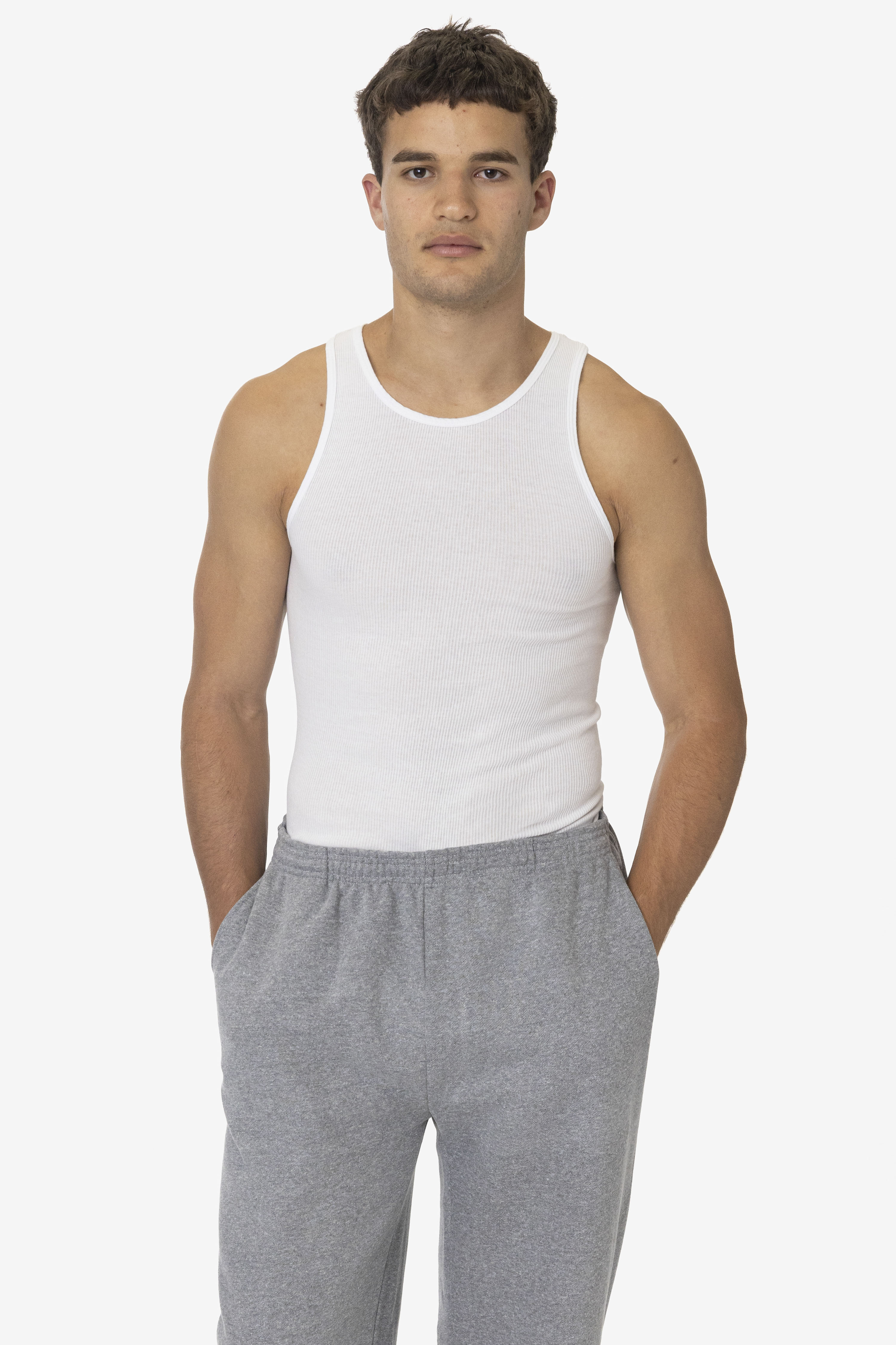 5.6 OZ GARMENT DYE 2X1 TUBULAR RIB TANK TOP 5