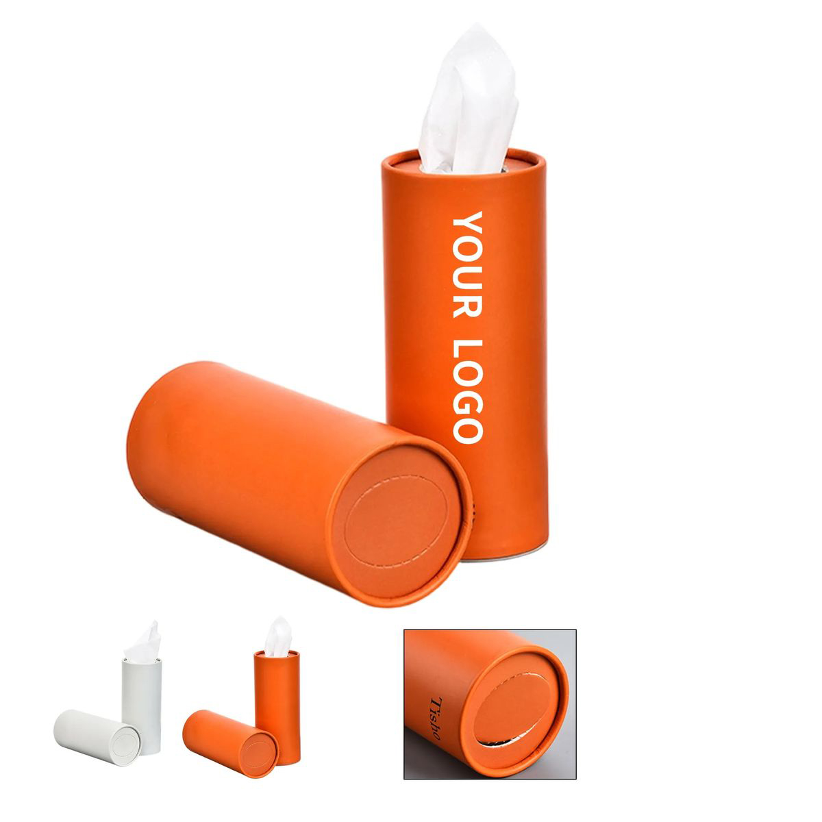 Compact Car Tissue Holder with Round Design 2