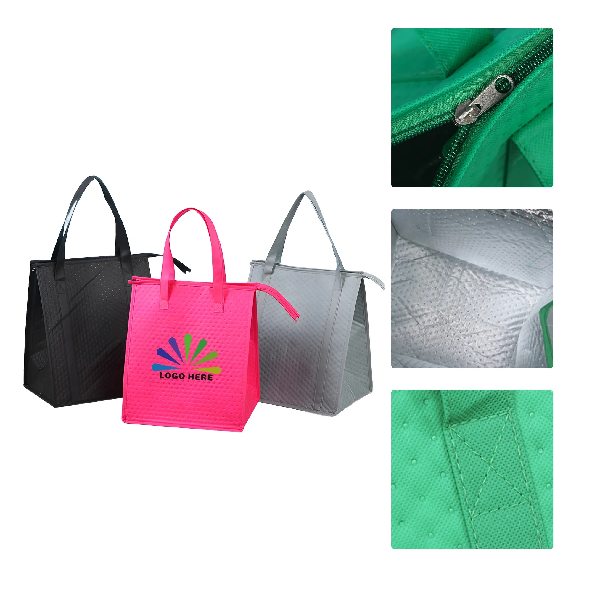 MOQ50 Non Woven Insulated Handbag