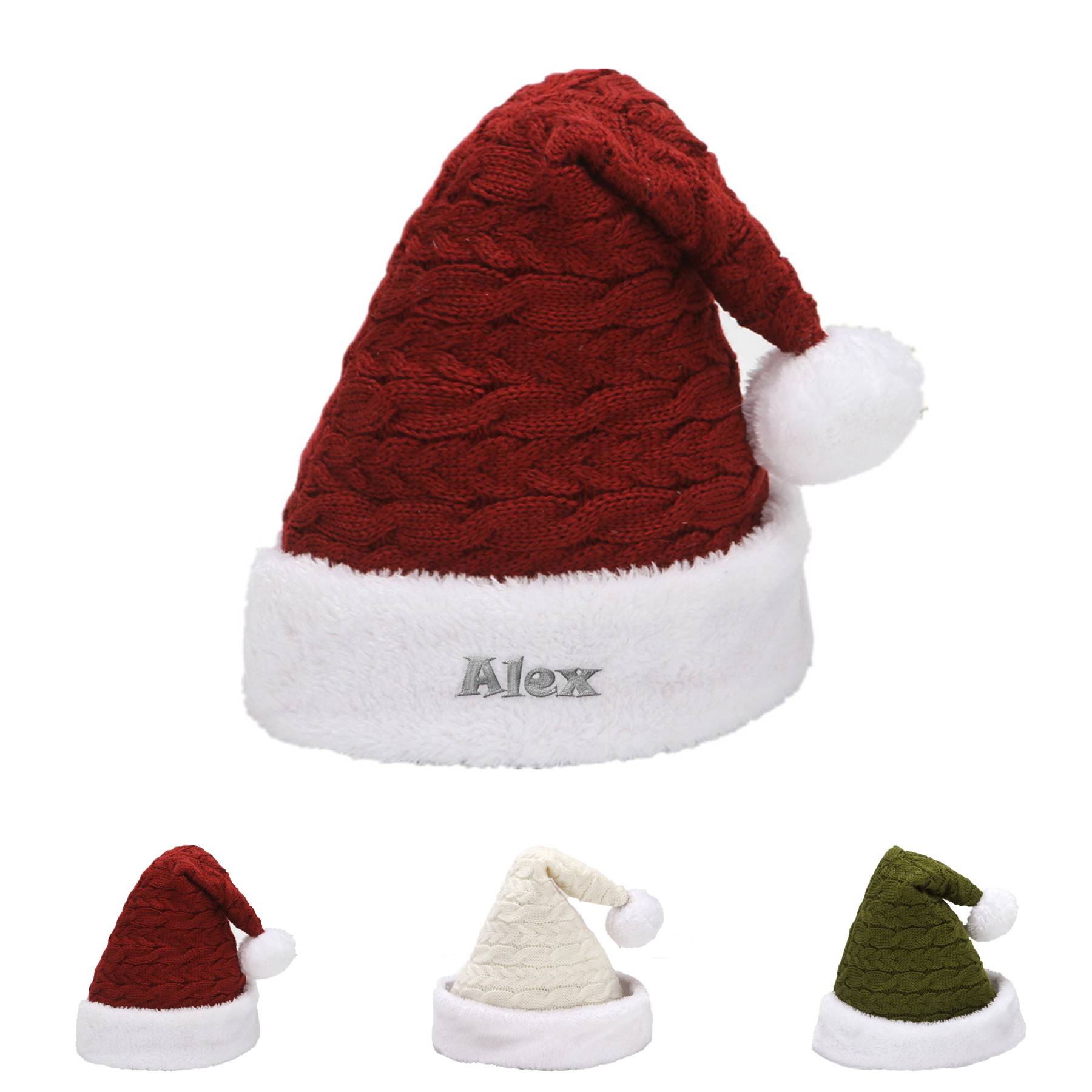 Knitted Woolen Christmas Hat 2