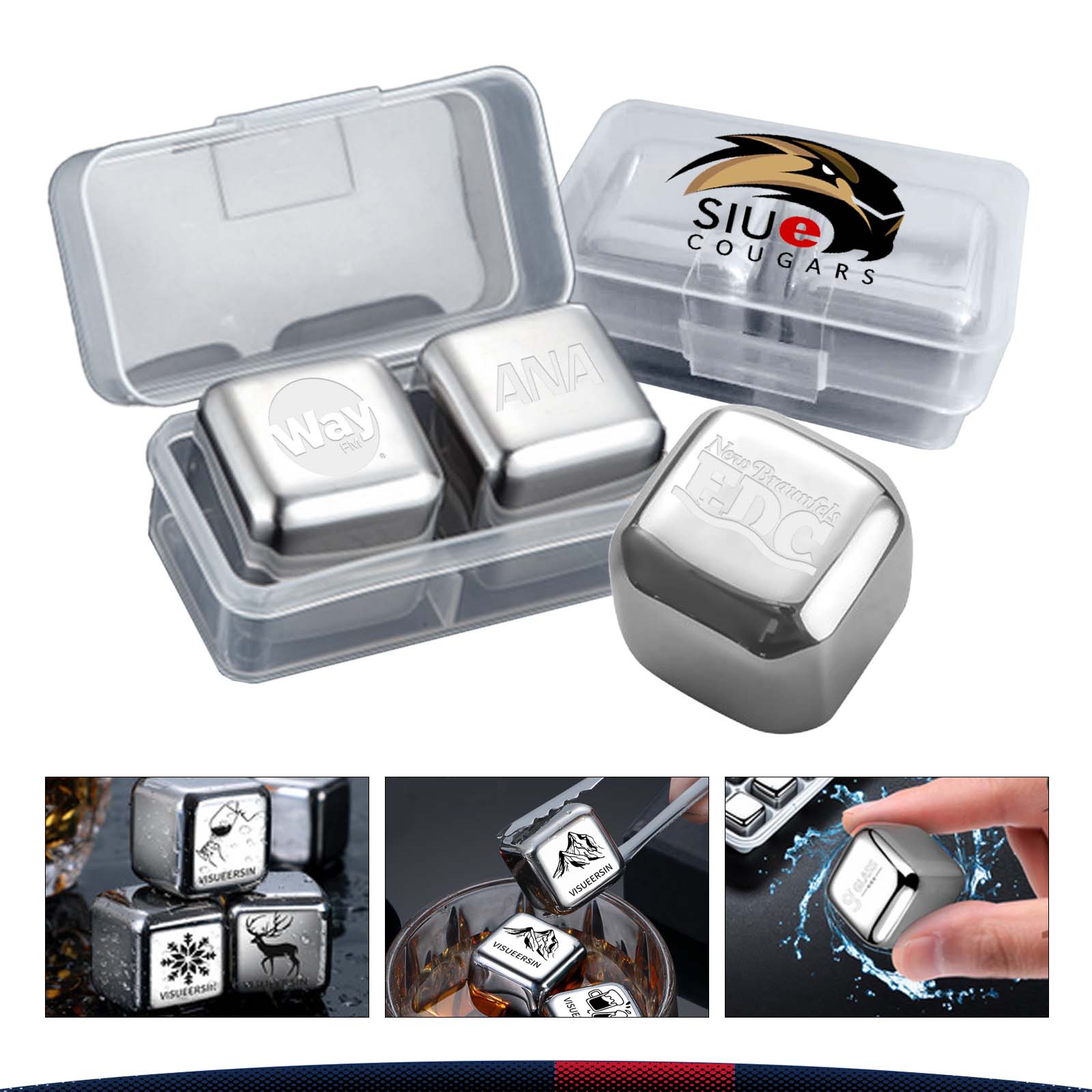 Aise Stainless Steel Ice Cubes 2