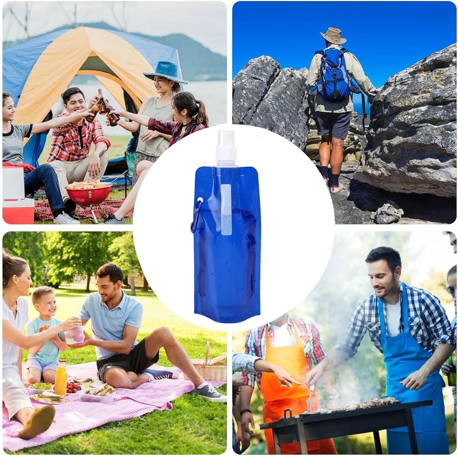 17oz Portable collapsible water bag 2