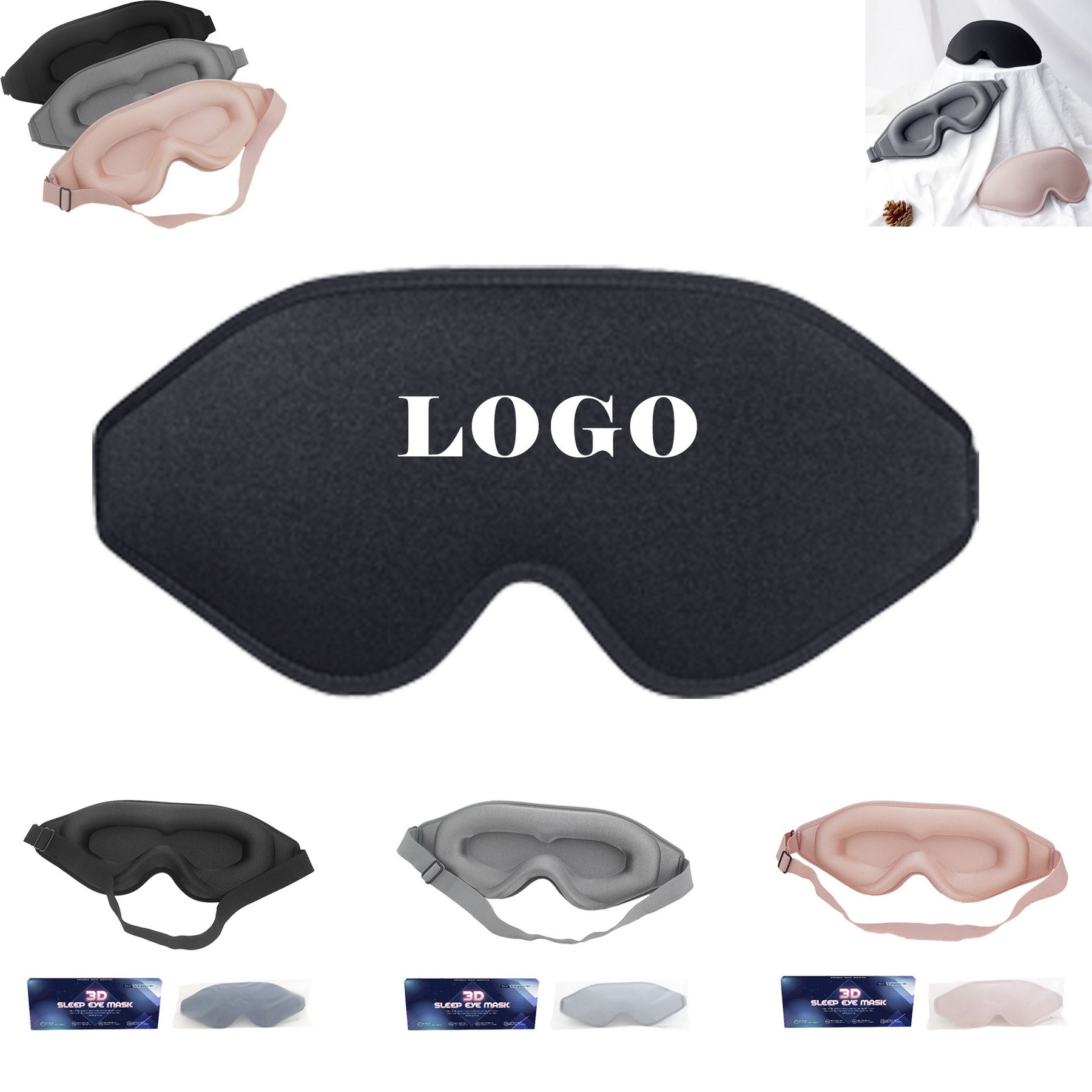 3D Blackout Sleep Mask 3