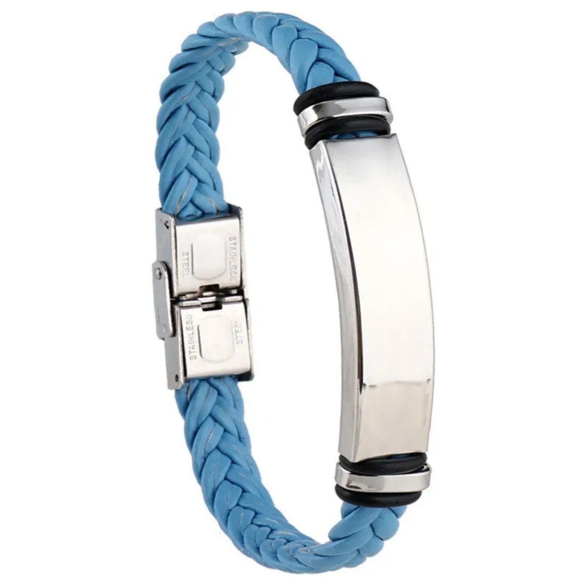Stainless Steel Leather Wrist Strap 14