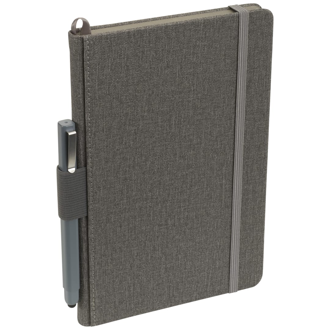 FSC® Mix 5.5" x 8.5" Heathered Hard Bound Journal 52