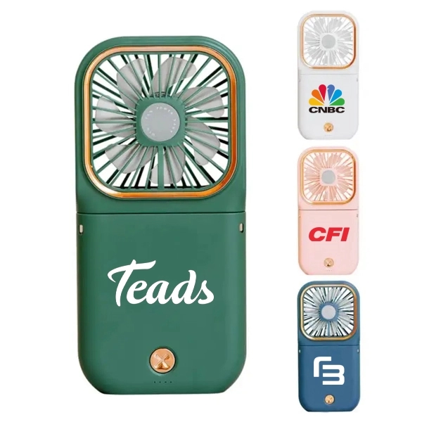 Portable Folding Fan with 3000mah Power Bank 2