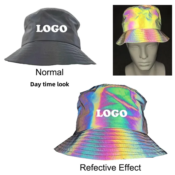Rainbow reflective bucket hat 7