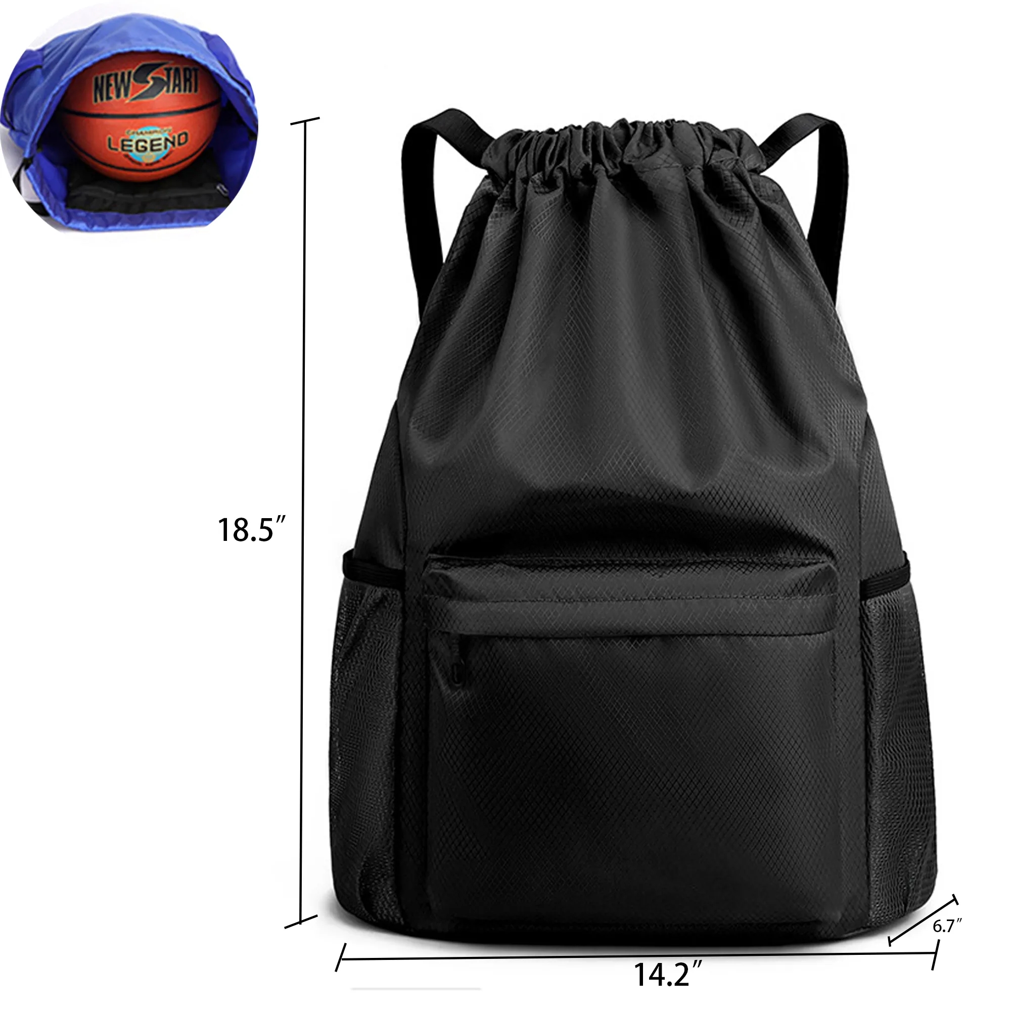 Large Capacity Dry And Wet Separation Drawstring Bag 7