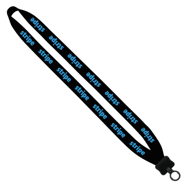 3/4" Cotton Lanyard with Plastic Clamshell & O-Ring 91