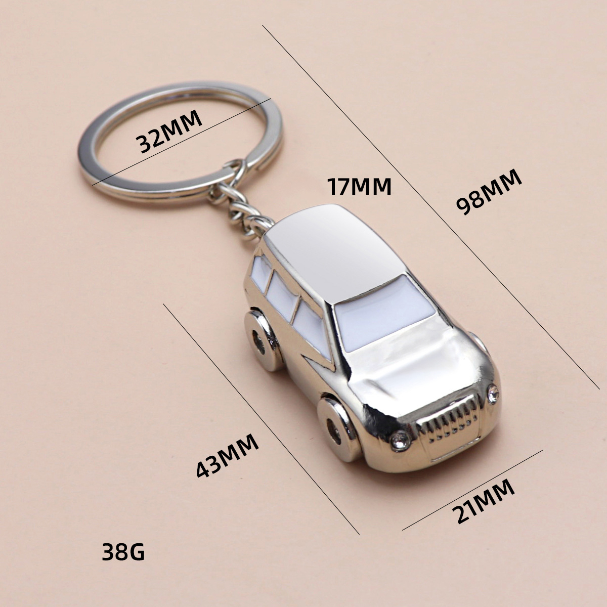 Creative Diverse Car Shaped Metal Keychains 4