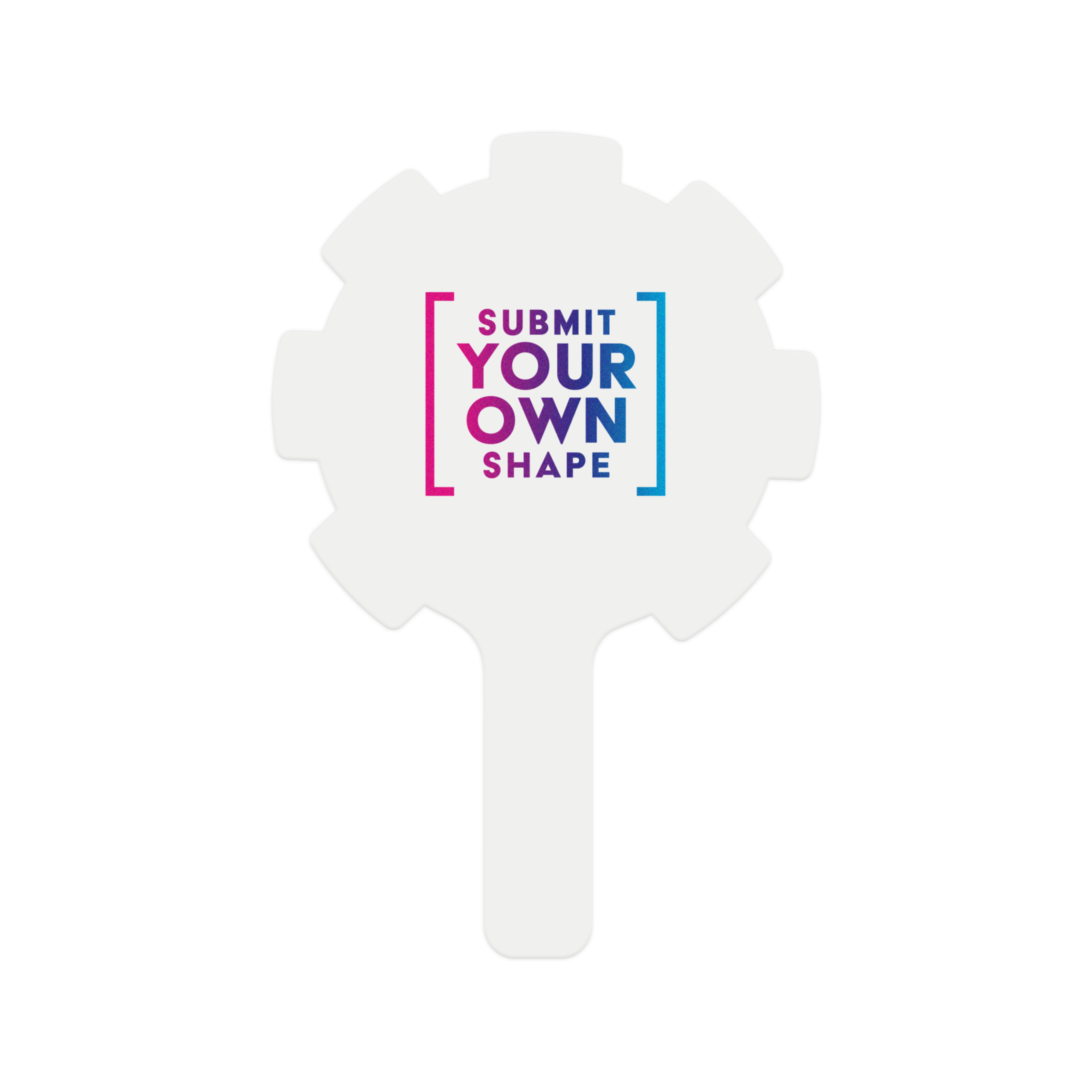 Rally Sign PVC 3mm Custom Shape 48 sq. in. - White 1