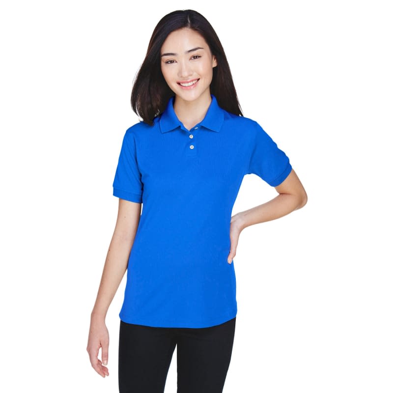UltraClub Ladies' Platinum Performance Piqué Polo With TempControl Technology 5
