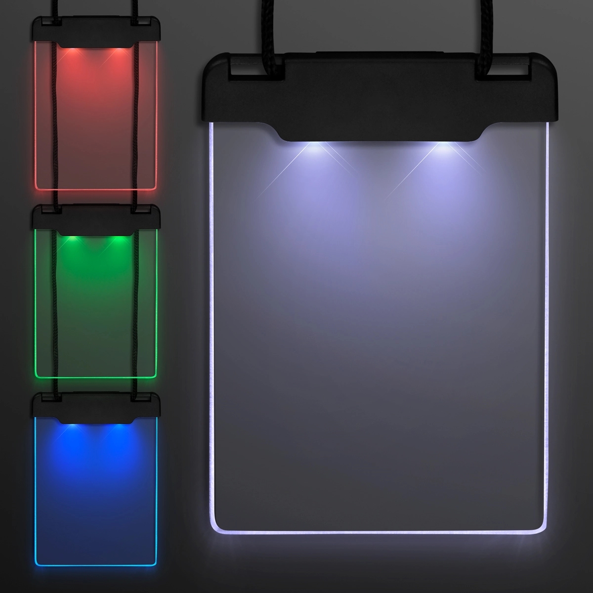 Space Glow Light Badge Necklace 9