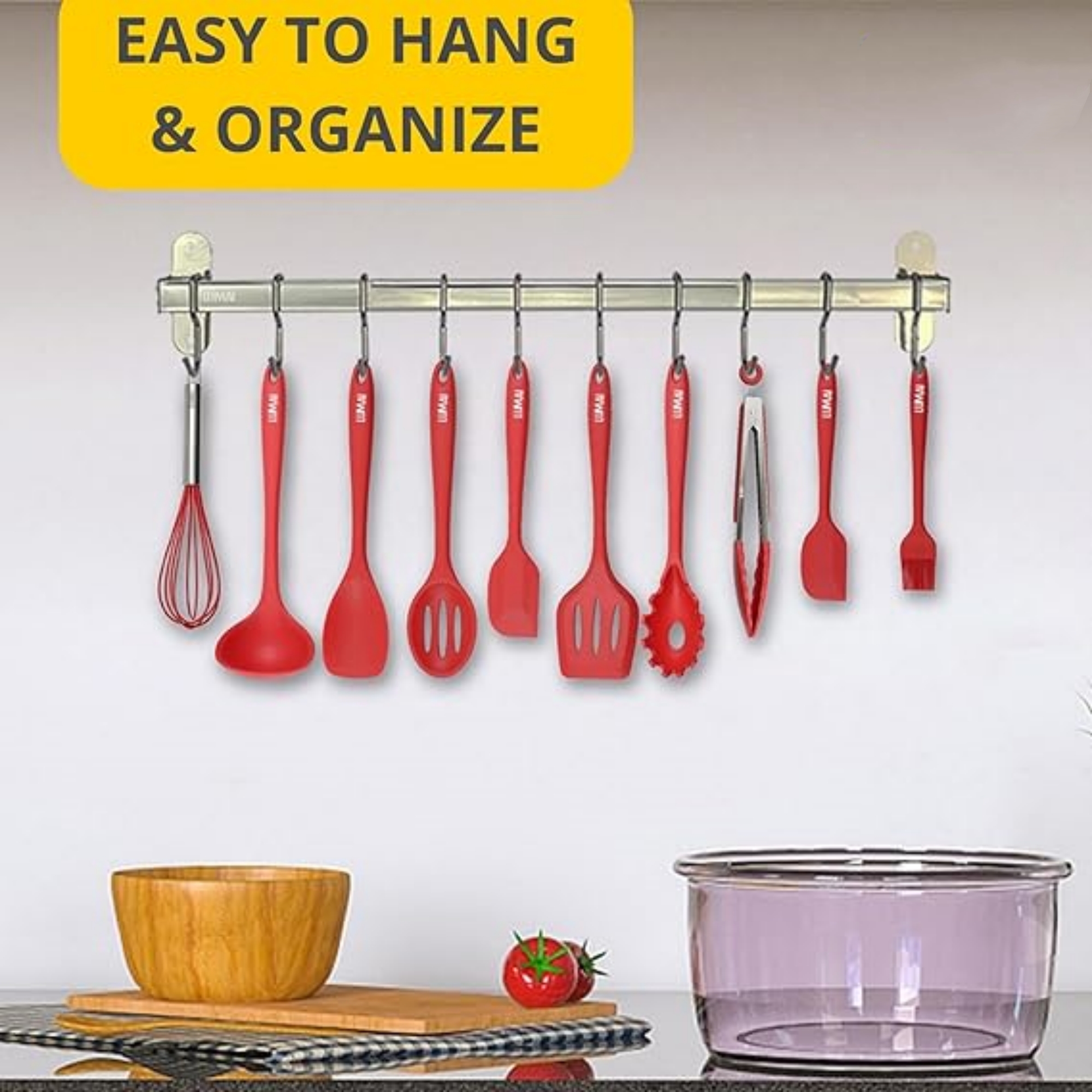 10 Pcs Silicone Kitchen Utensils Set 1
