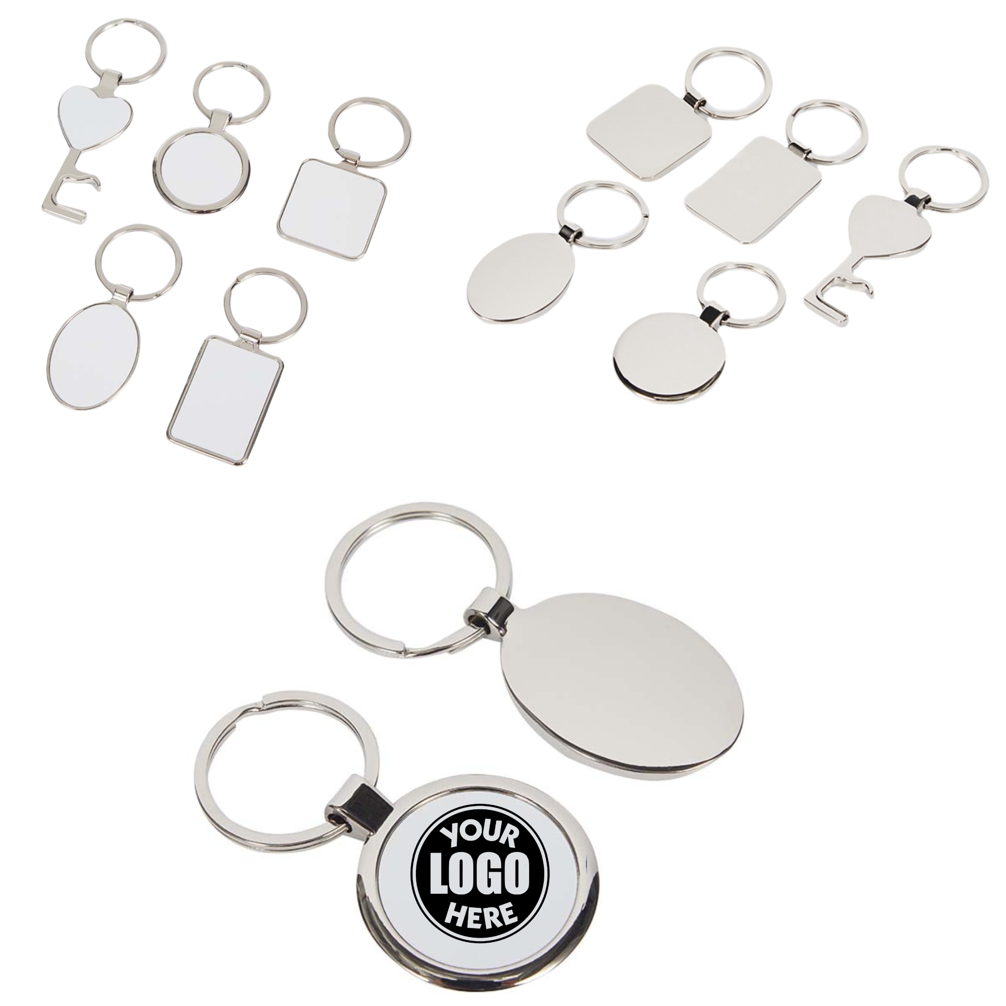 Full Color and Laser Engraved Blank Keychains 2