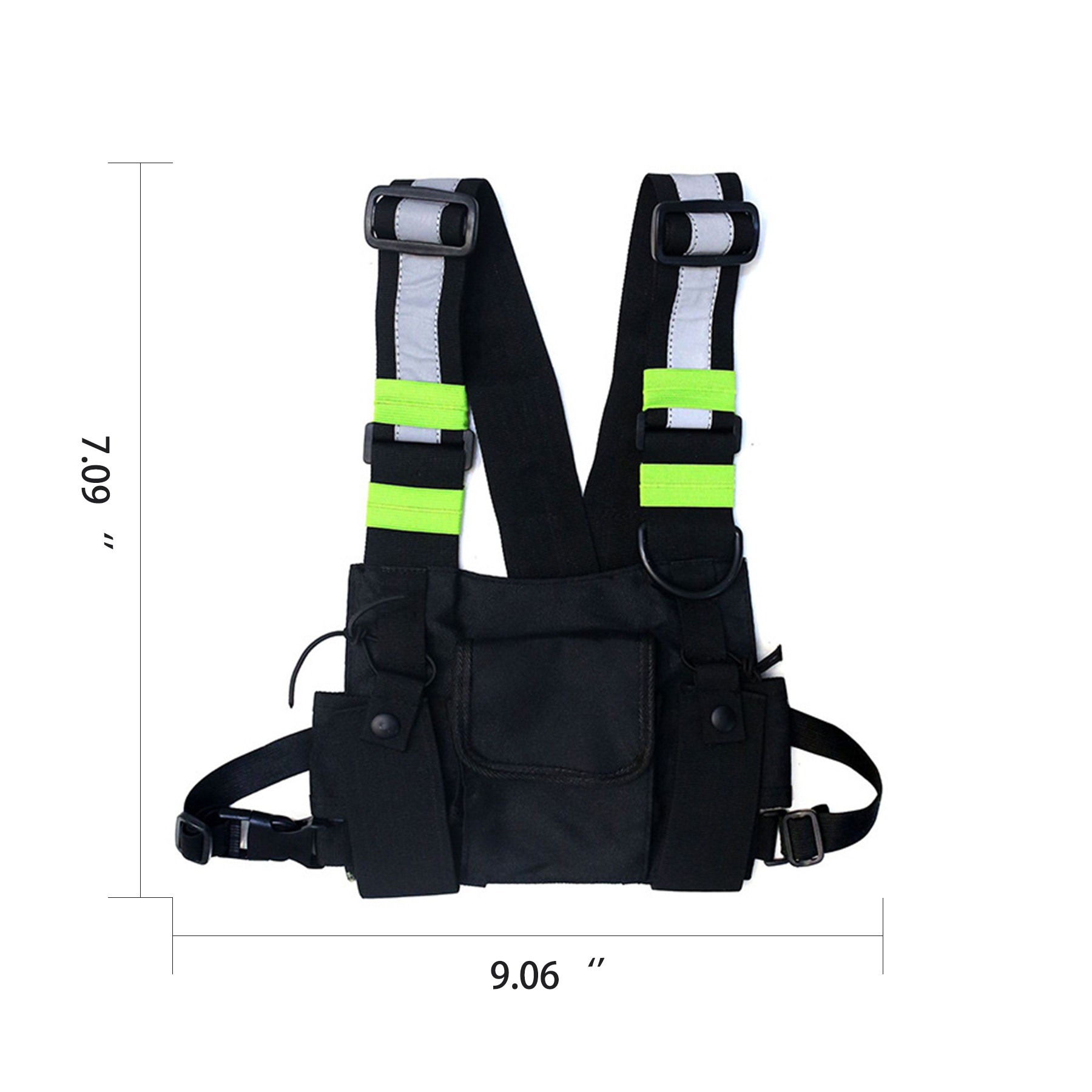Reflective High Visibility Chest Vest Bag 4