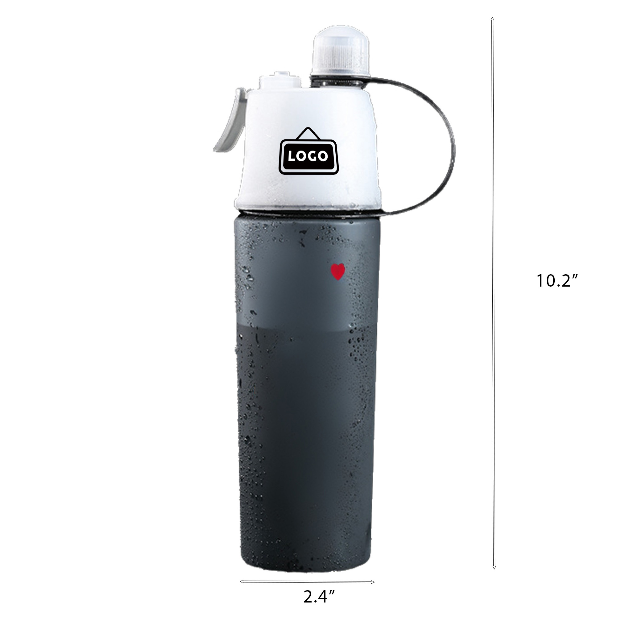 MOQ 50 Rechargeable Mist Spray Water Bottle for Hydration and Cooling 2