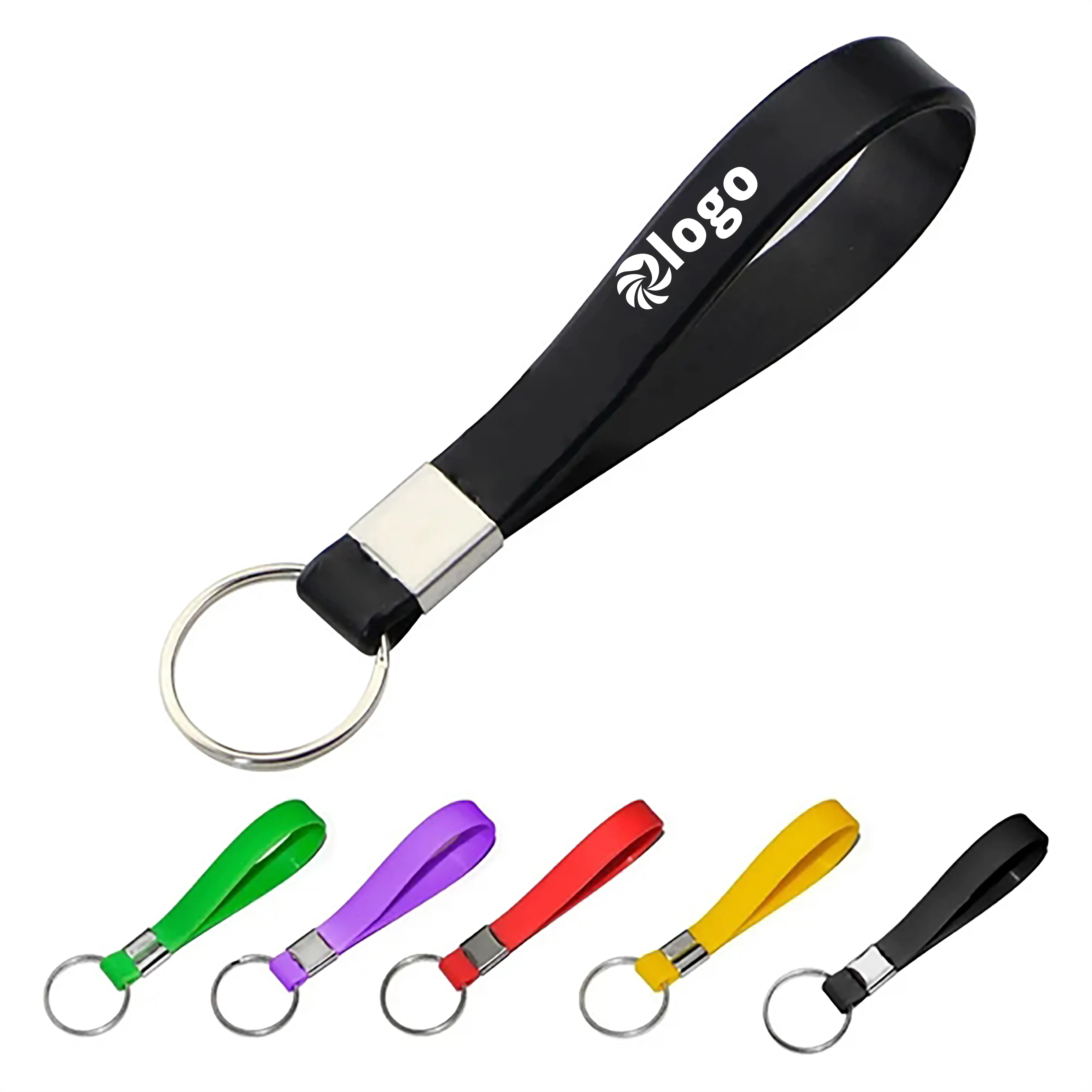 Silicone Custom Wristband Keychain