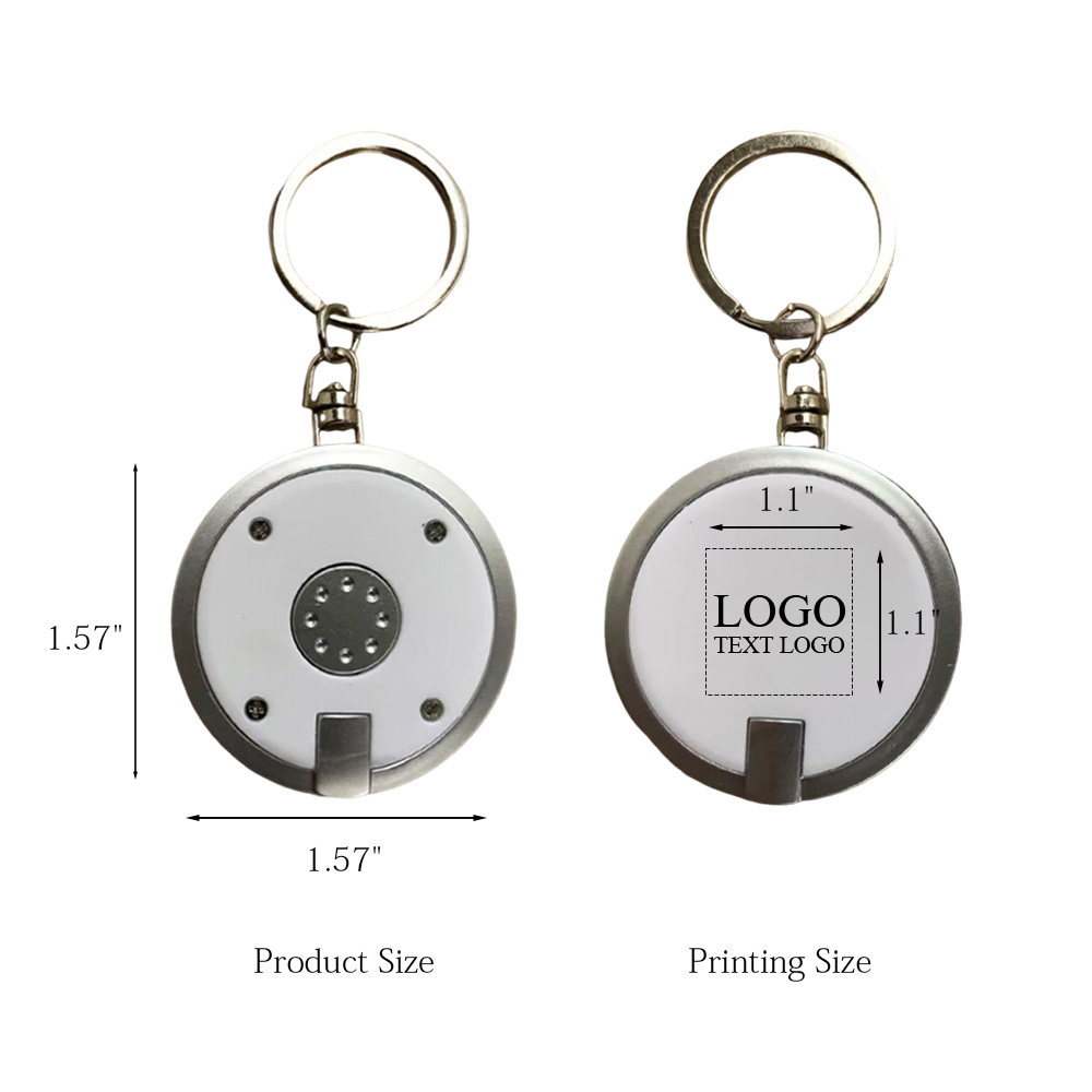 Round LED Keychain 4