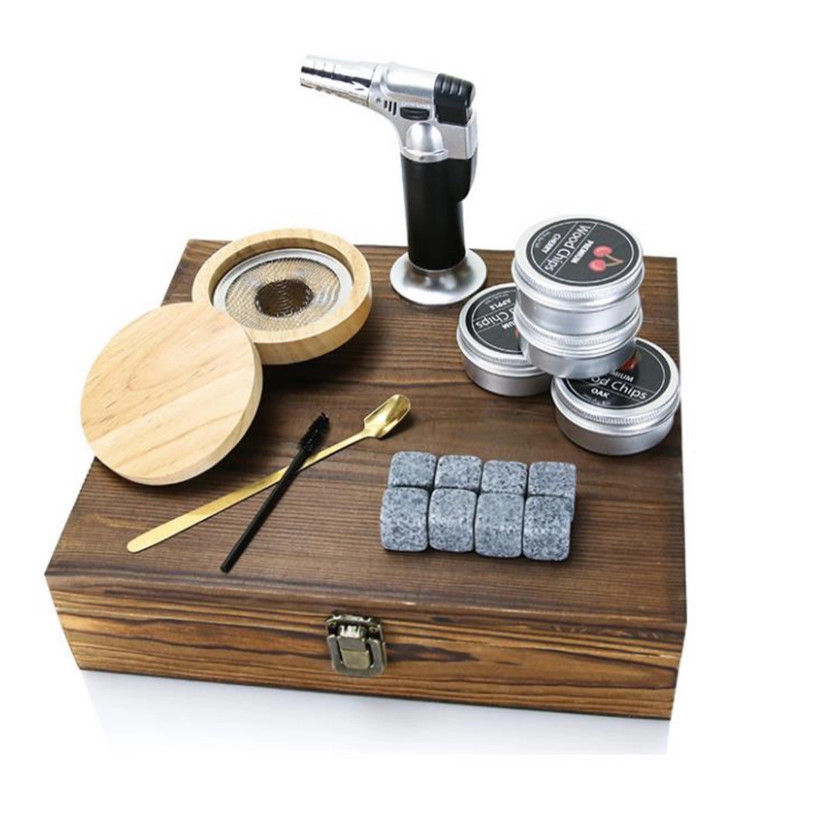 Smoker Kit With Wooden Box 3