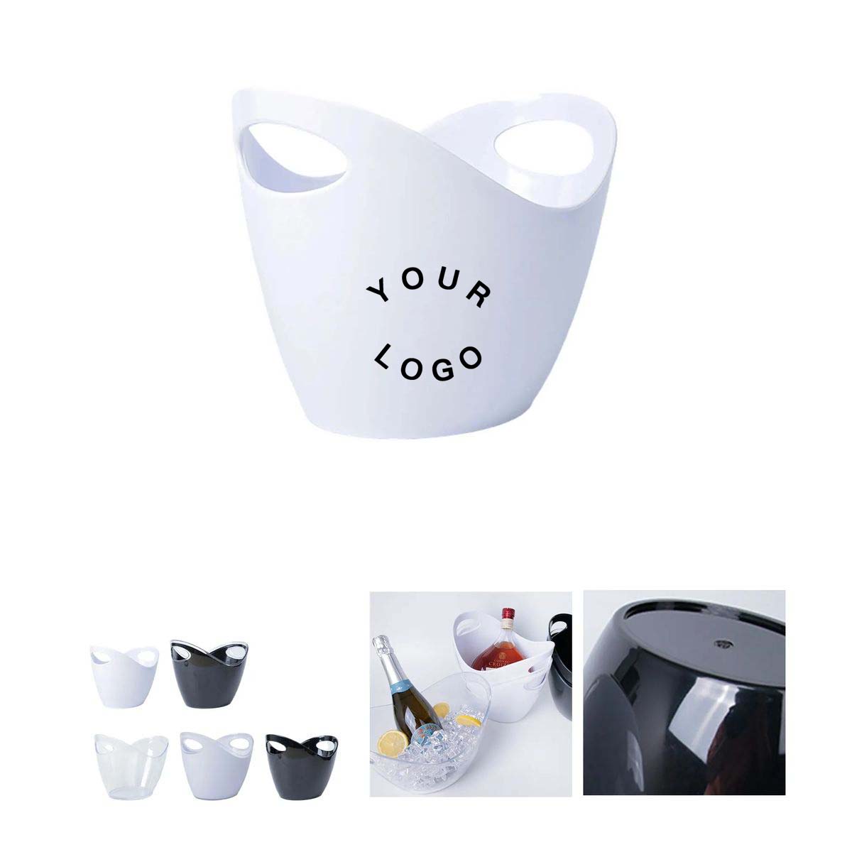 Plastic Ice Bucket for Wine and Beer 6