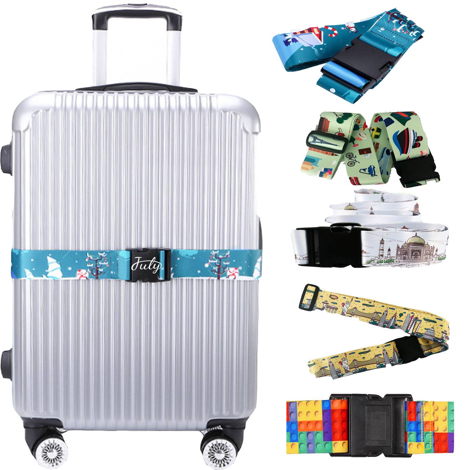 79"Adjustable Sublimation Luggage Strap 11