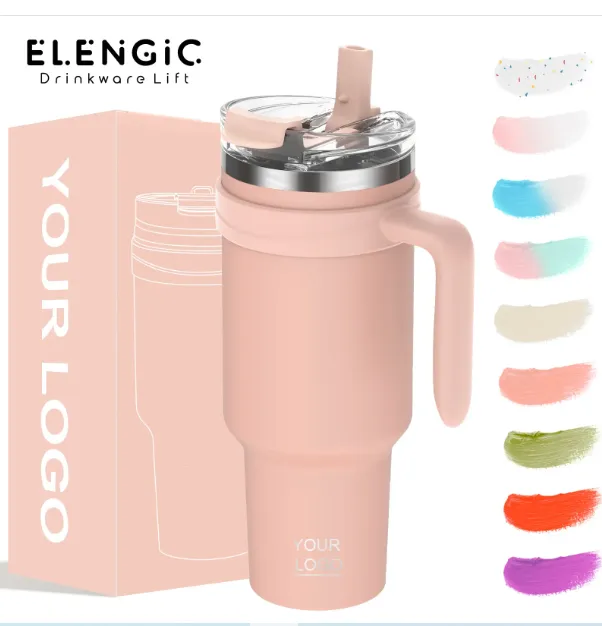 Insulated 40oz Tumbler with Handle 4
