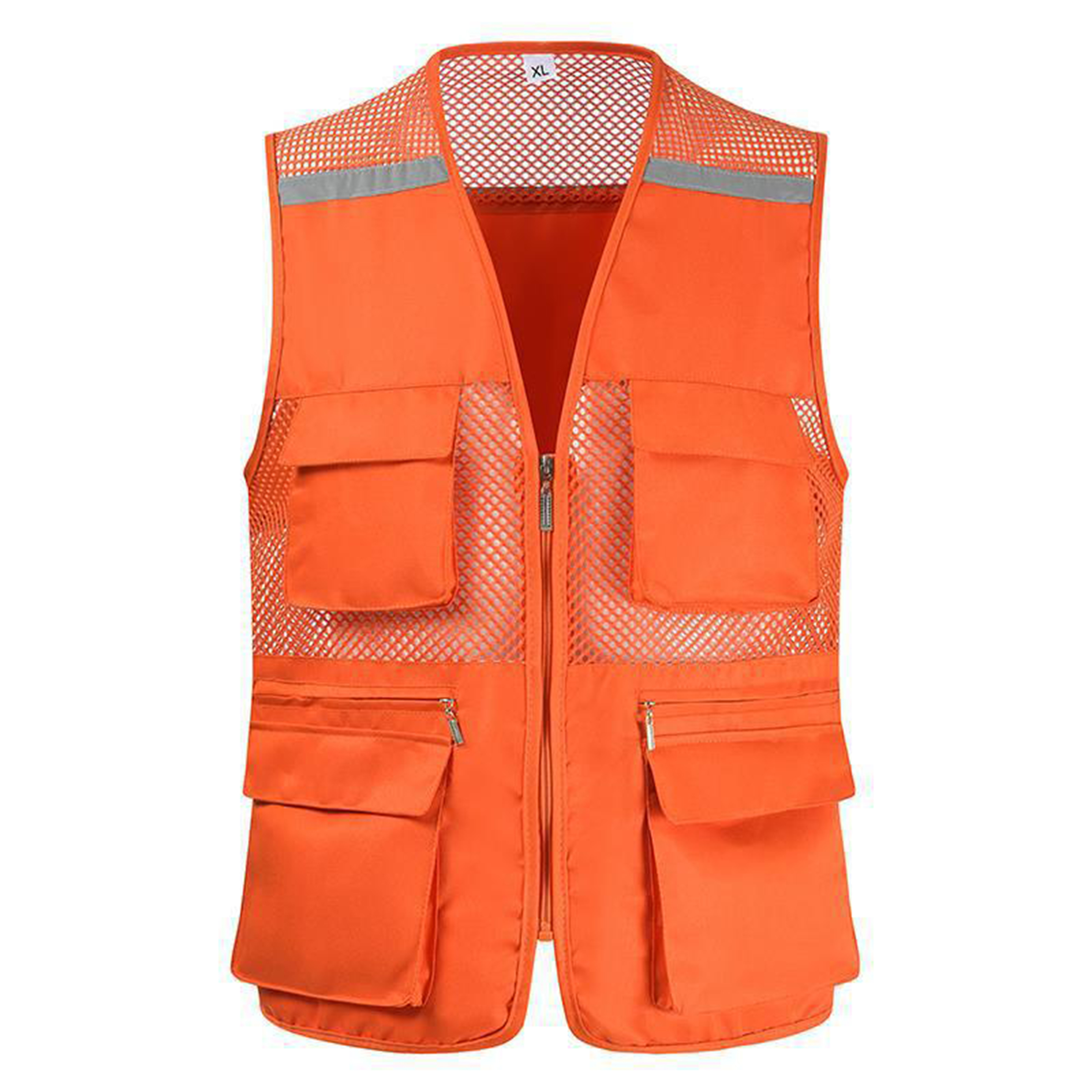 Polyester Fishing Net Reflective Vest Activity Suit 6
