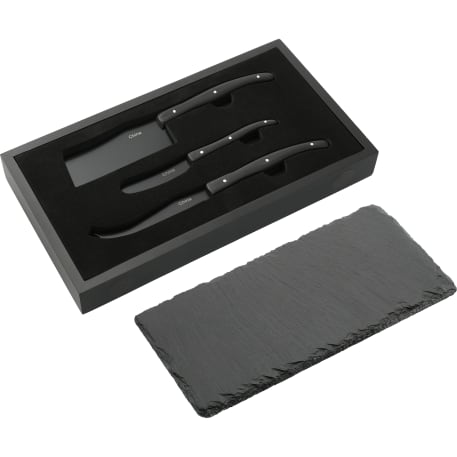Modena Black Cheese & Serving Set 34